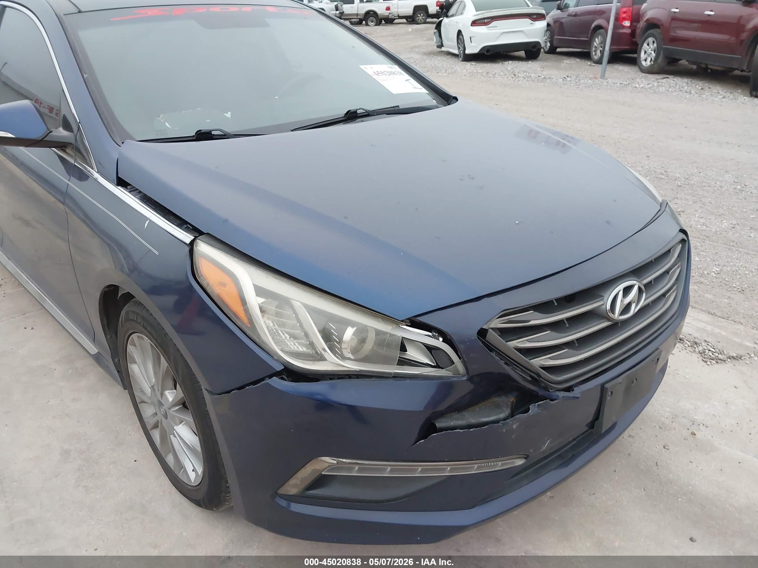 2015 Hyundai Sonata Limited Blue vin: 5NPE34AF2FH225751