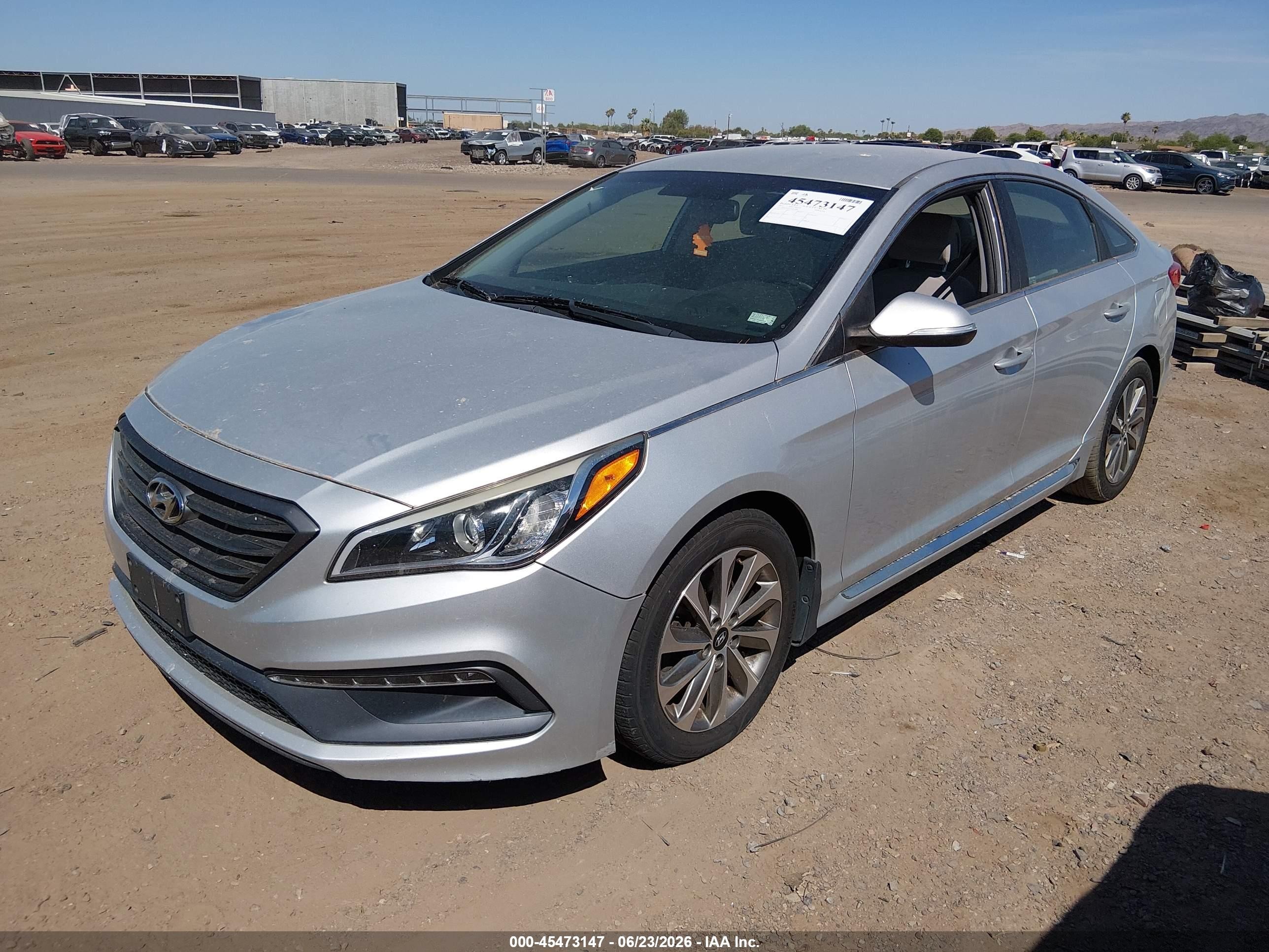 2015 Hyundai Sonata Sport Silver vin: 5NPE34AF2FH229086