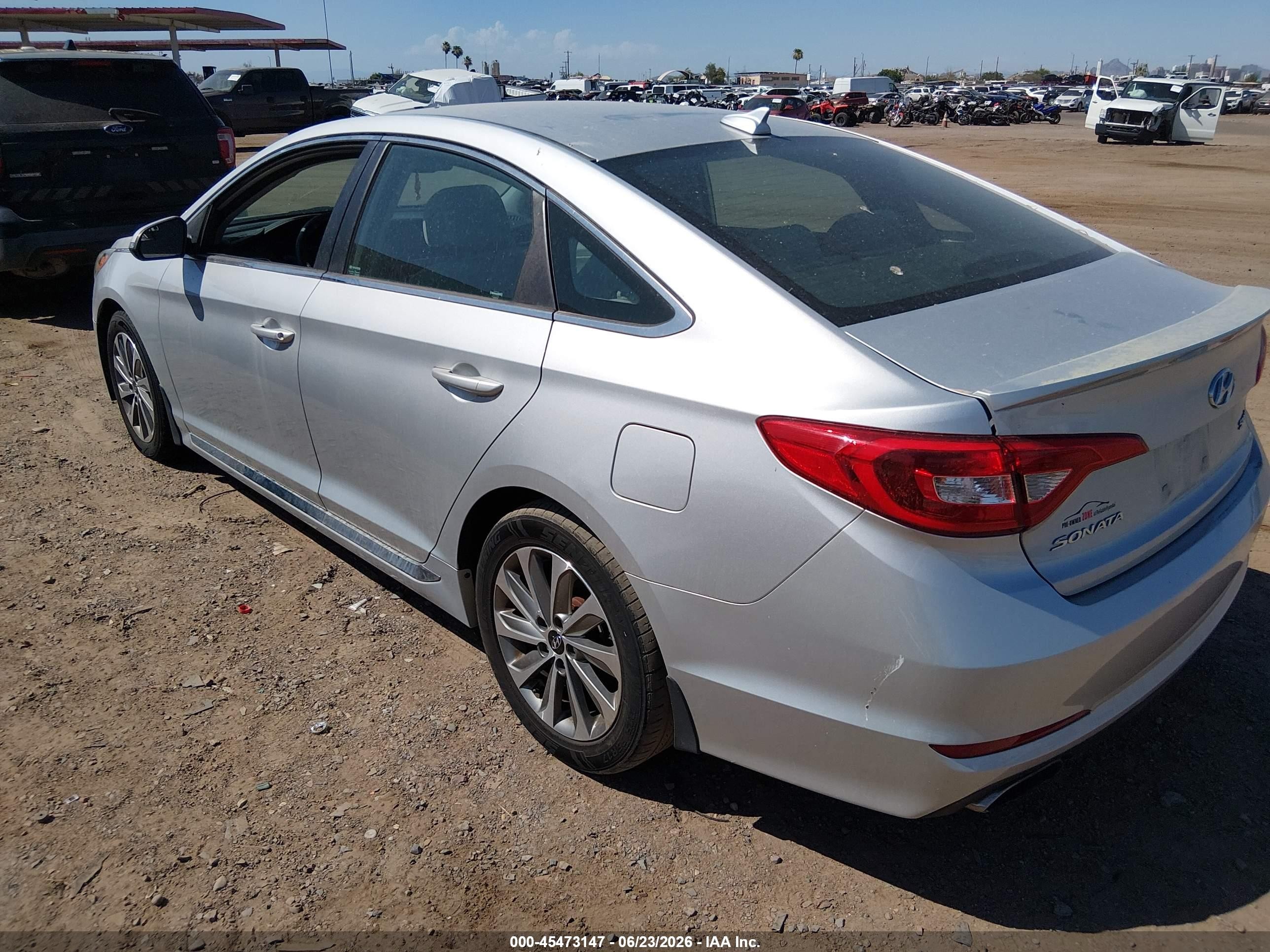 2015 Hyundai Sonata Sport Silver vin: 5NPE34AF2FH229086