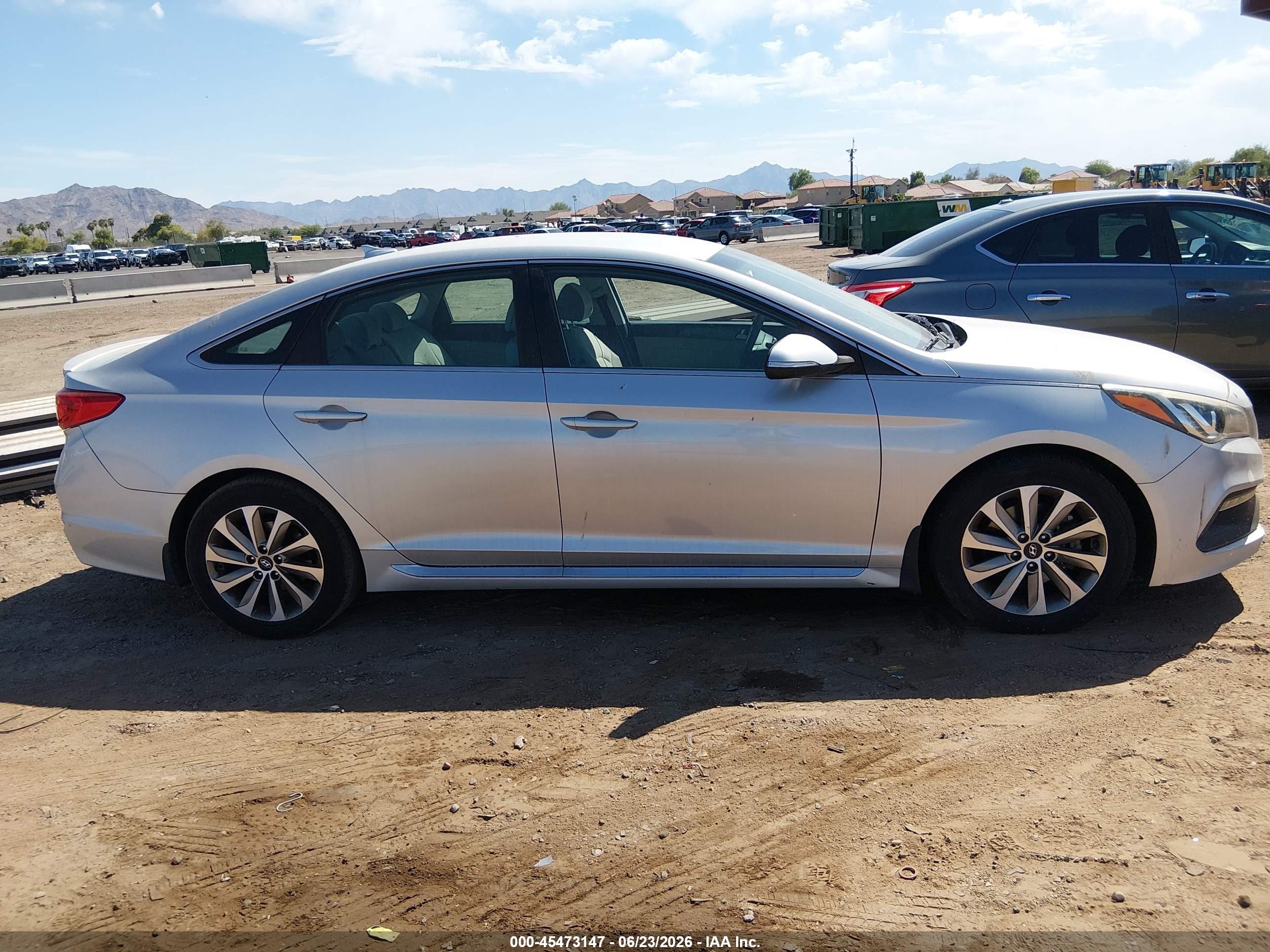 2015 Hyundai Sonata Sport Silver vin: 5NPE34AF2FH229086