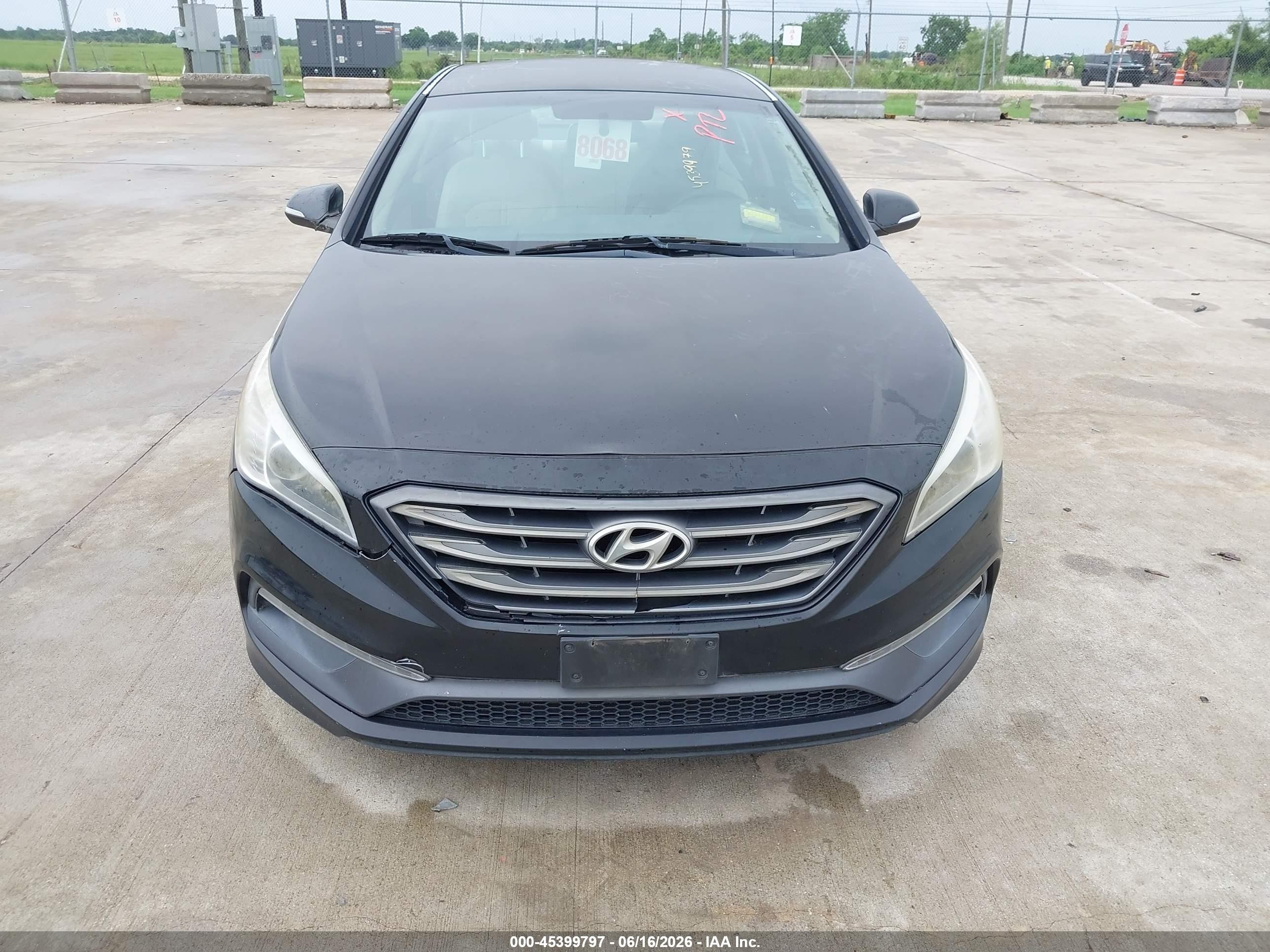 2015 Hyundai Sonata Sport Black vin: 5NPE34AF2FH234305