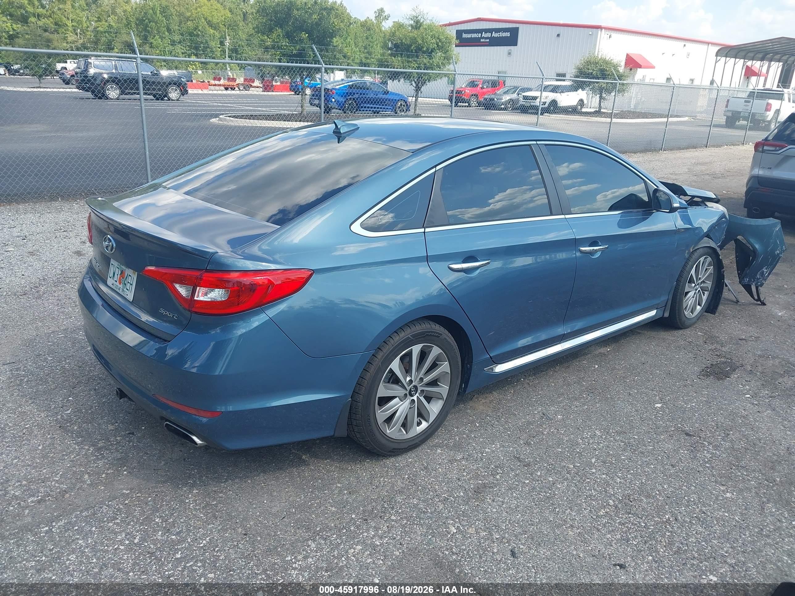 2015 Hyundai Sonata Sport Синий vin: 5NPE34AF2FH241190