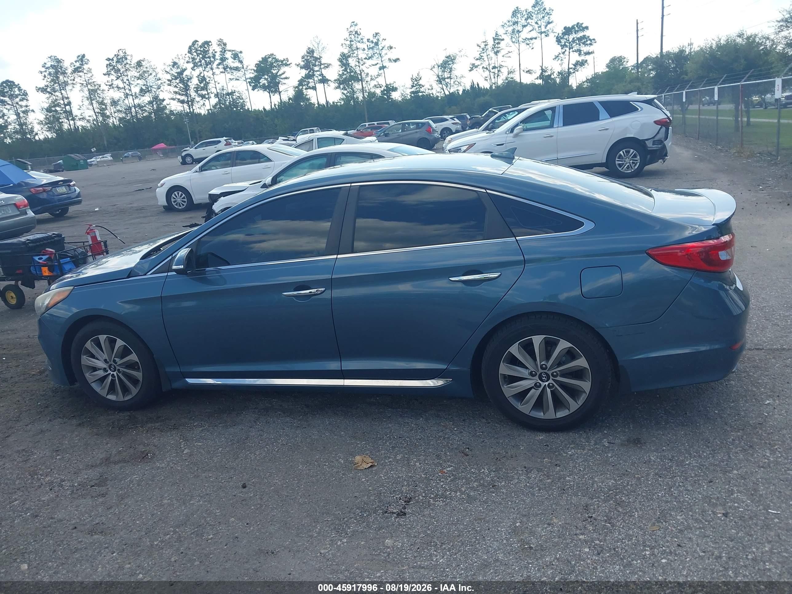 2015 Hyundai Sonata Sport Синий vin: 5NPE34AF2FH241190
