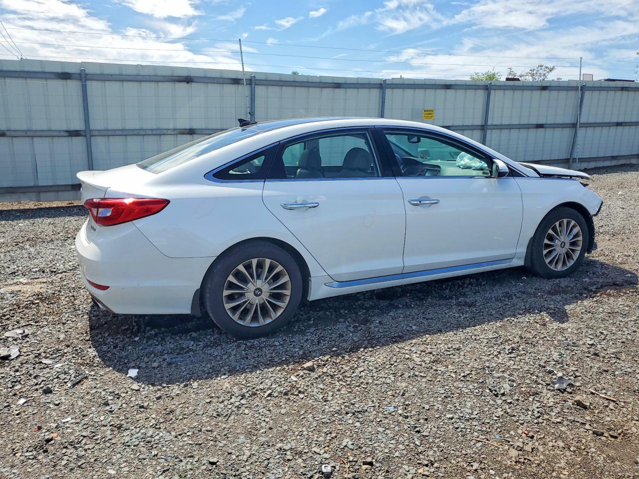 2015 Hyundai Sonata Limited White vin: 5NPE34AF2FH254733