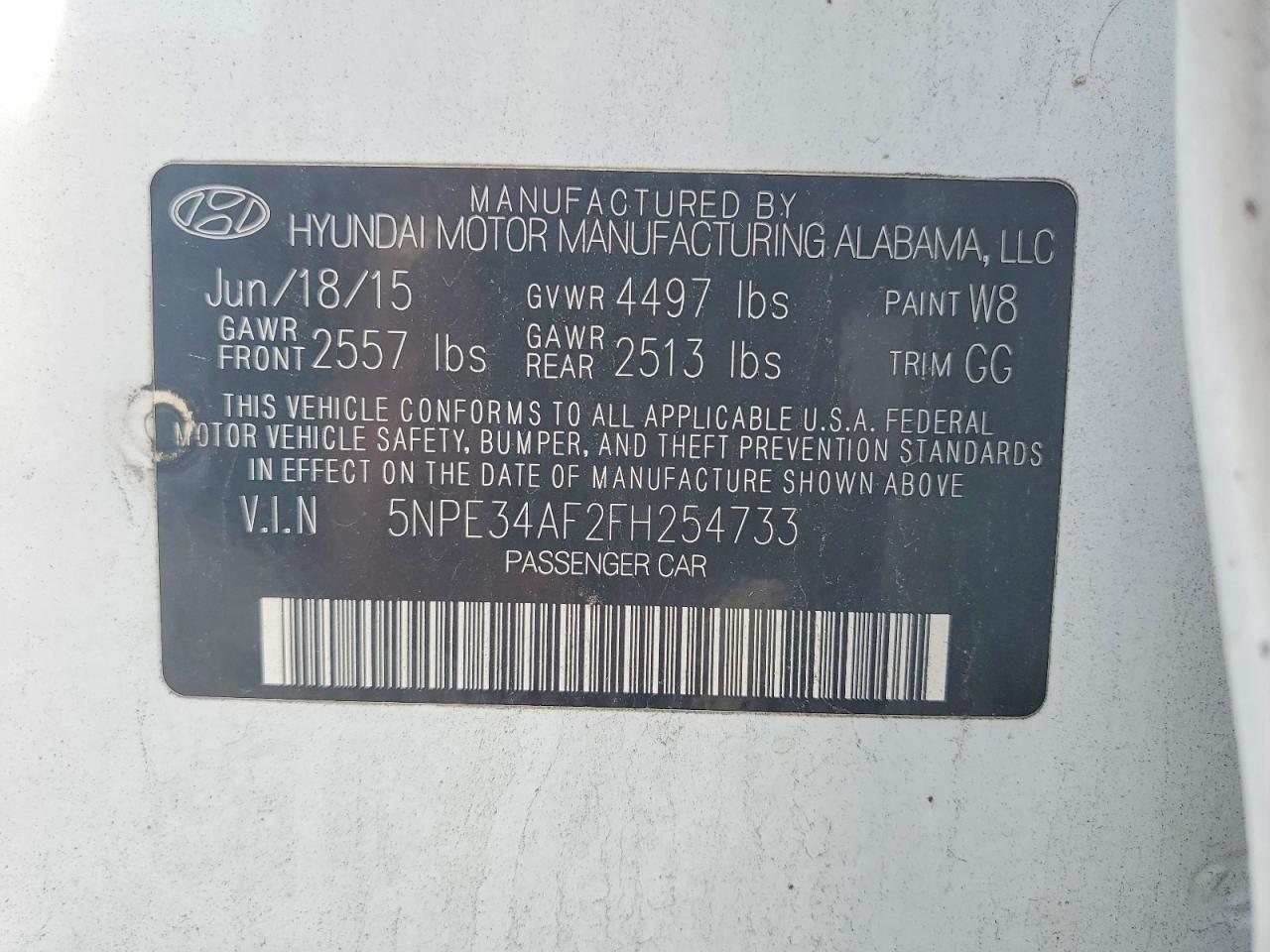 2015 Hyundai Sonata Limited White vin: 5NPE34AF2FH254733
