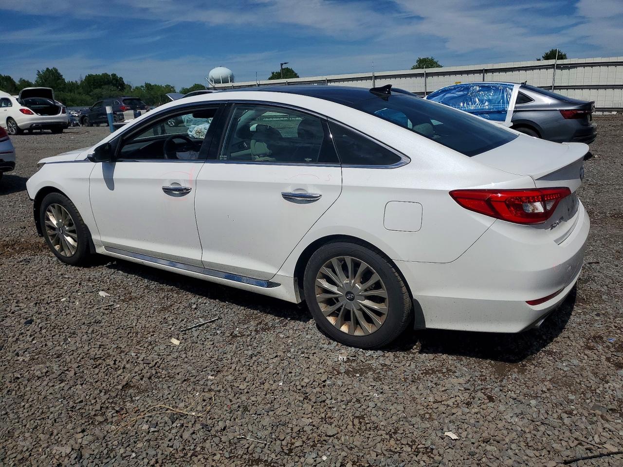 2015 Hyundai Sonata Limited White vin: 5NPE34AF2FH254733