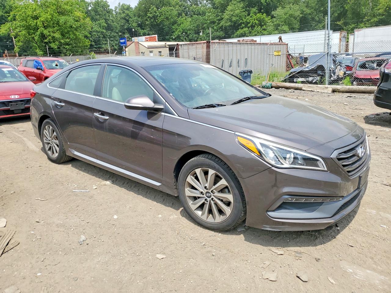 2016 Hyundai Sonata Sport Brown vin: 5NPE34AF2GH423375