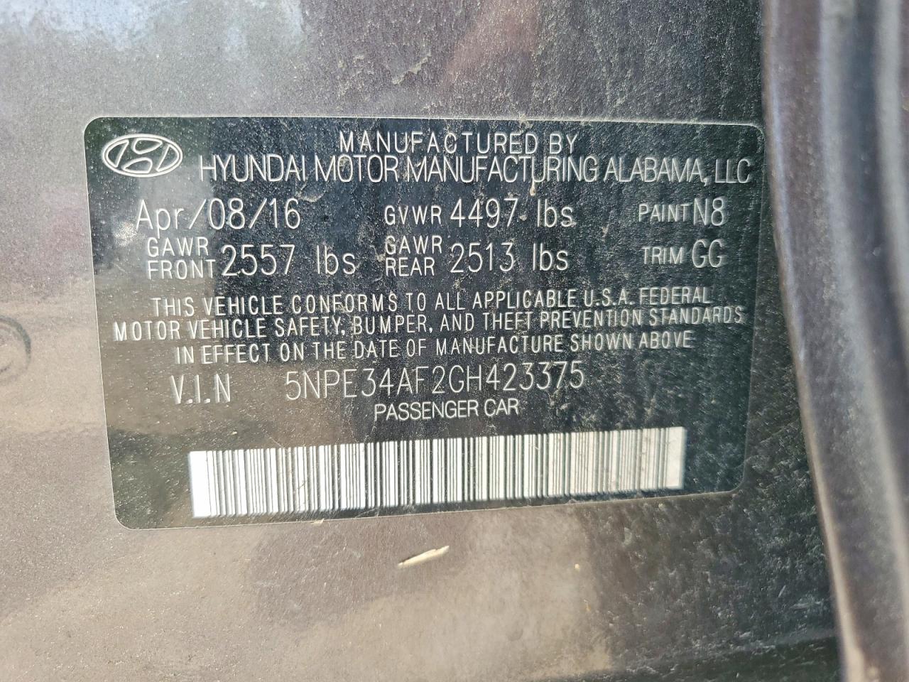 2016 Hyundai Sonata Sport Brown vin: 5NPE34AF2GH423375