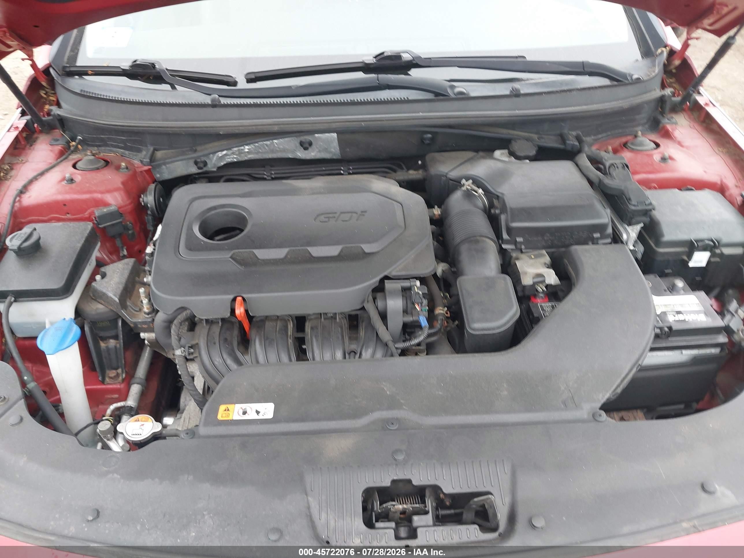 2017 Hyundai Sonata Sport Red vin: 5NPE34AF2HH468446