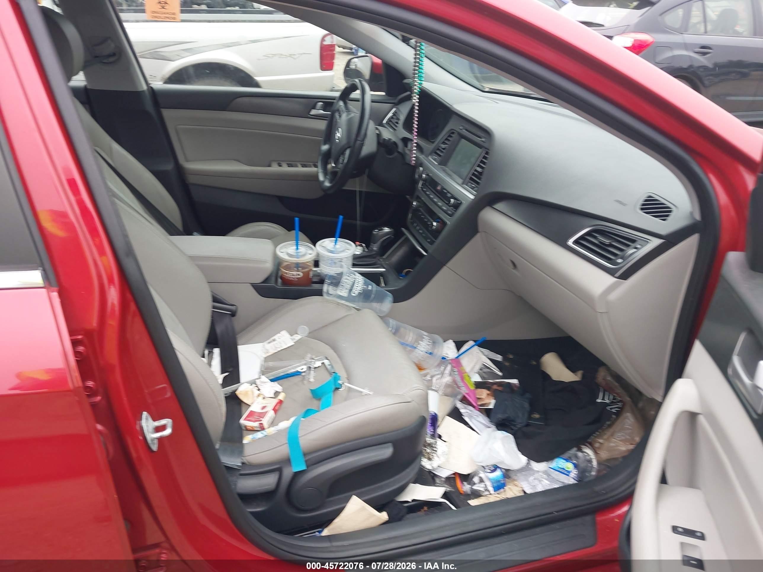 2017 Hyundai Sonata Sport Red vin: 5NPE34AF2HH468446