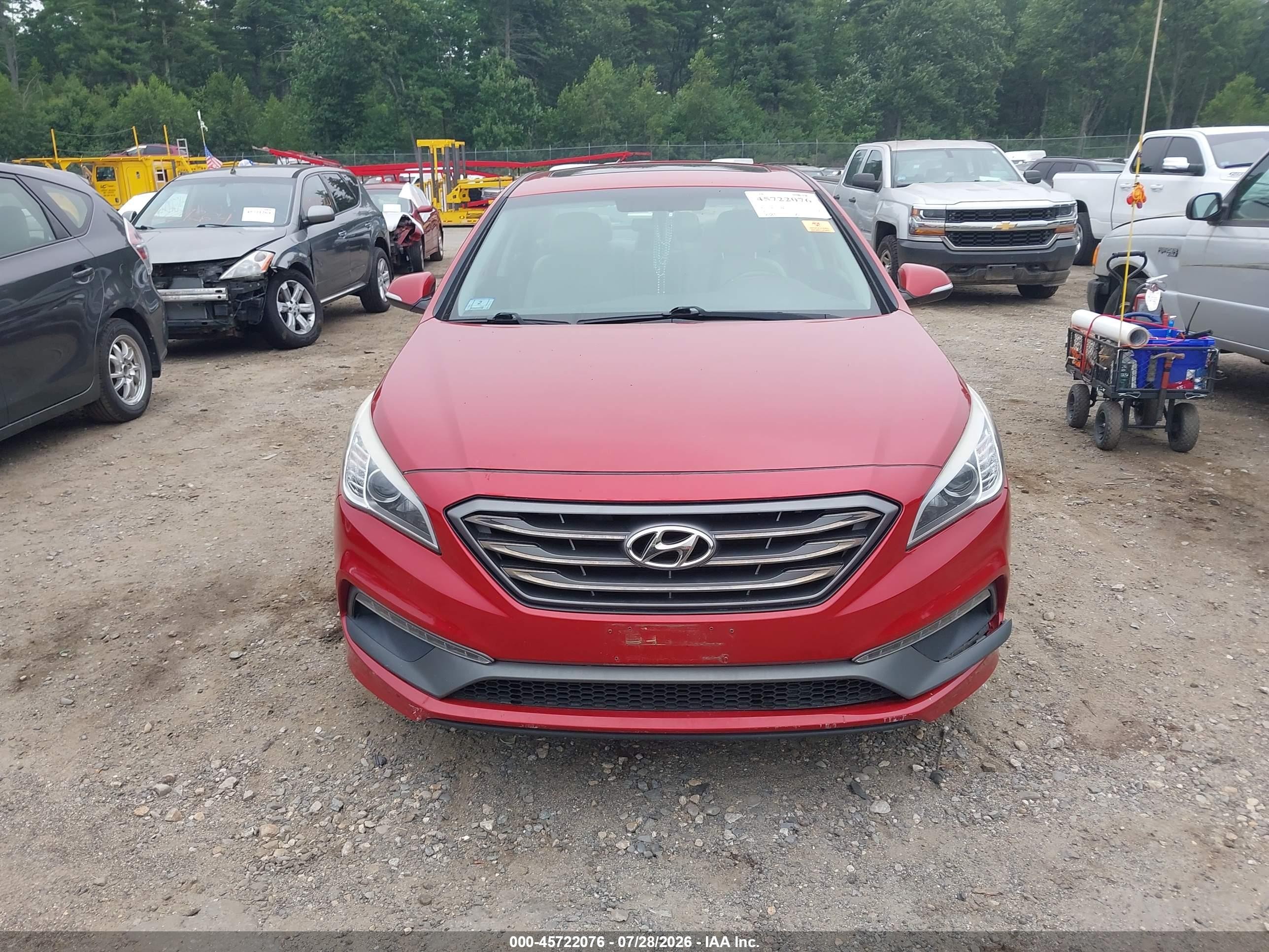 2017 Hyundai Sonata Sport Red vin: 5NPE34AF2HH468446