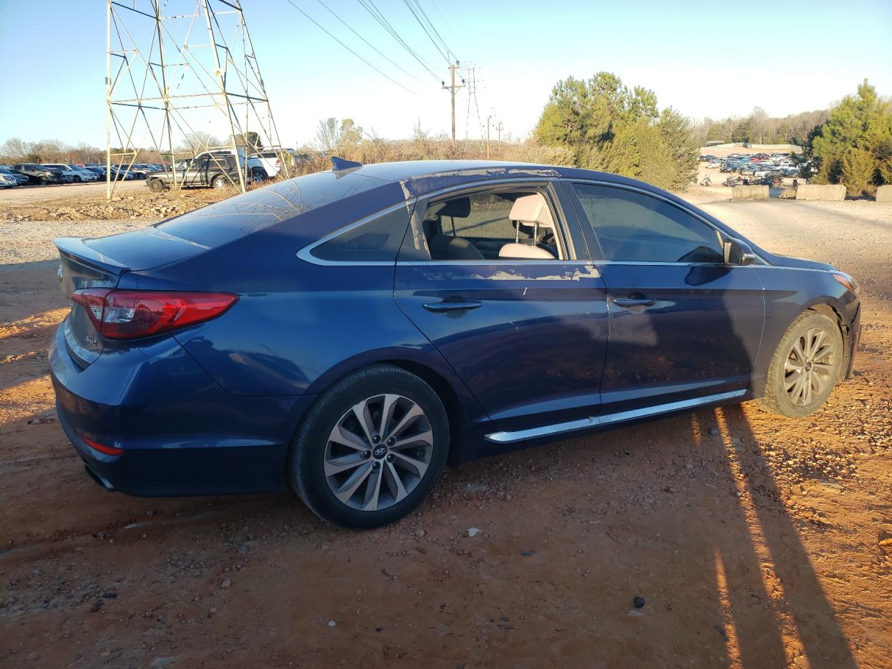 2017 Hyundai Sonata Sport Blue vin: 5NPE34AF2HH556039