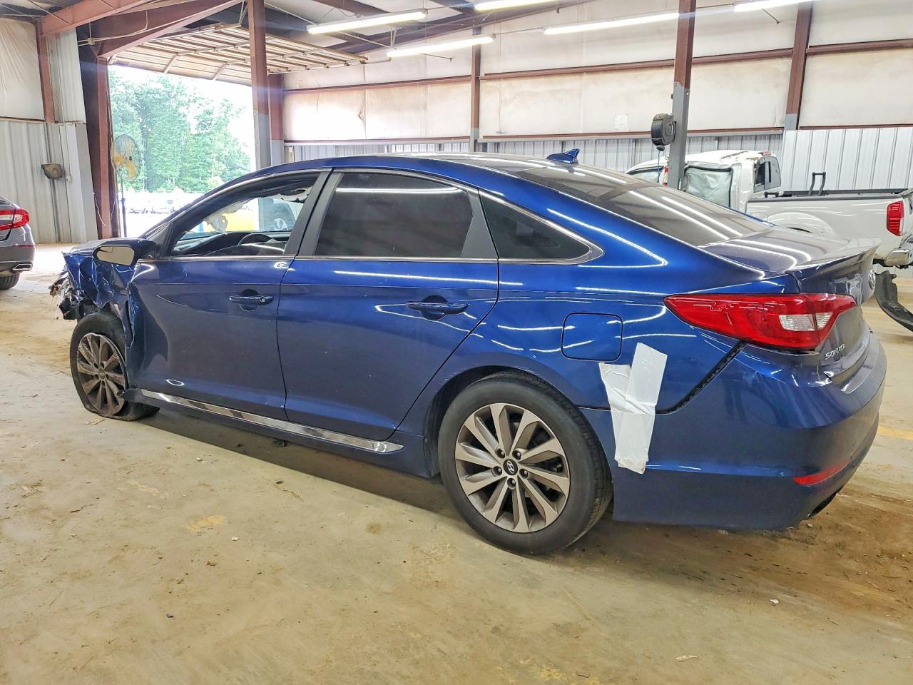 2017 Hyundai Sonata Sport Blue vin: 5NPE34AF2HH556039