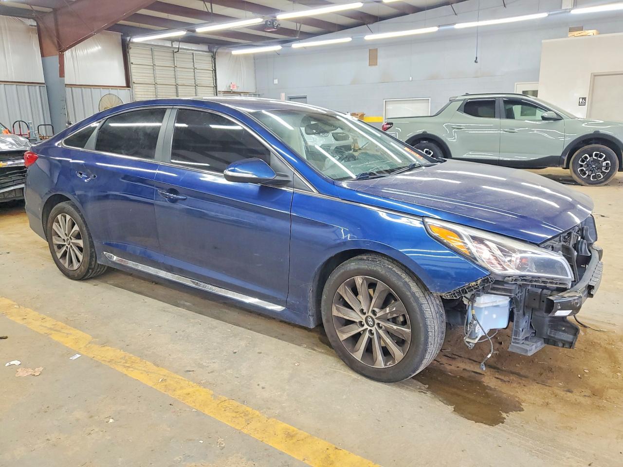 2017 Hyundai Sonata Sport Blue vin: 5NPE34AF2HH556039