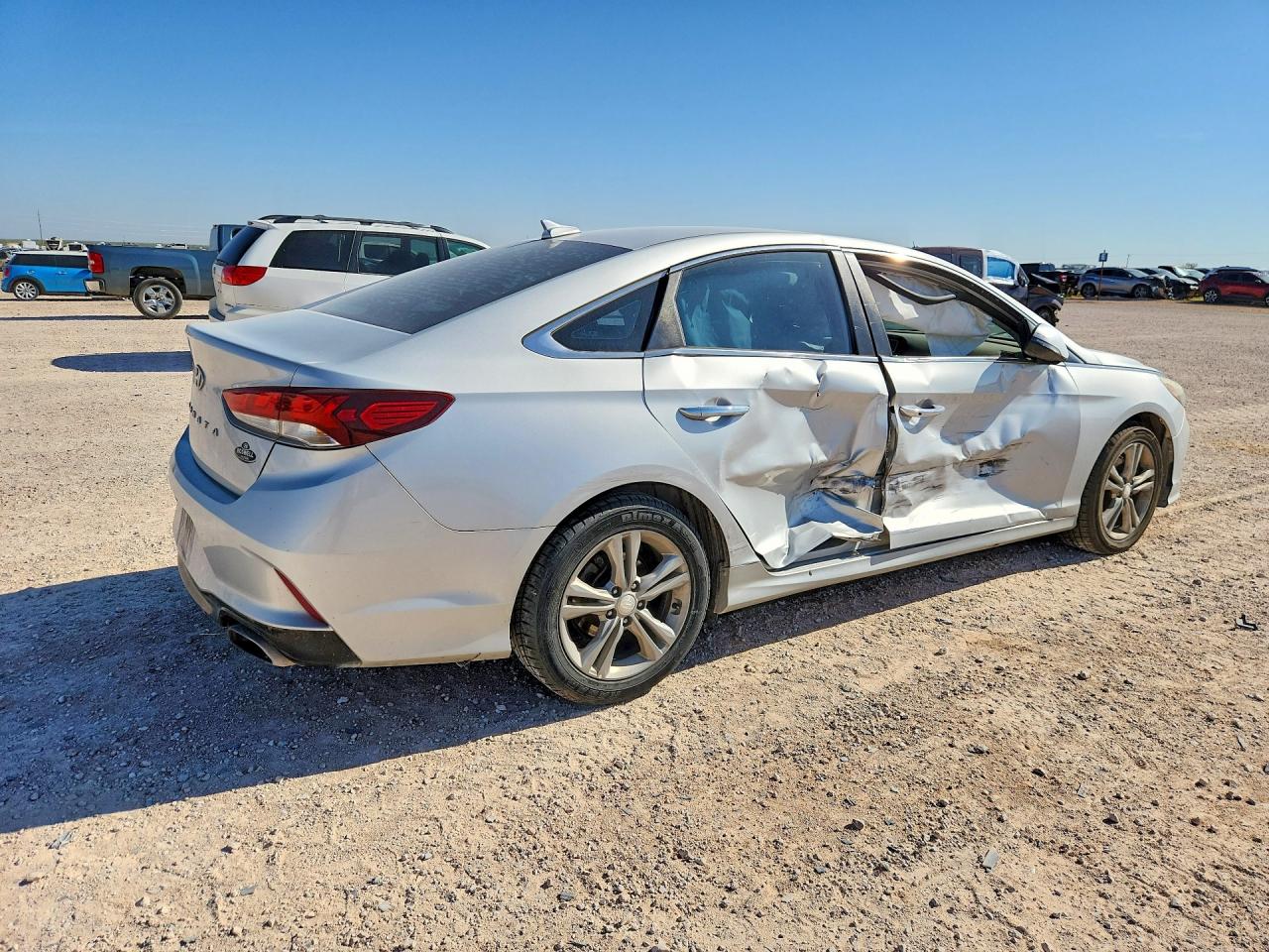2018 Hyundai Sonata Sel Silver vin: 5NPE34AF2JH624796