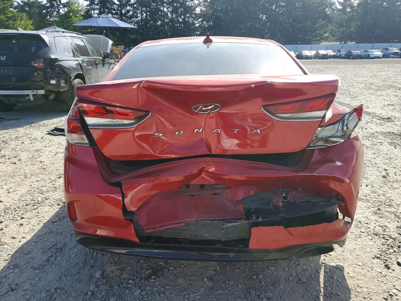 2018 Hyundai Sonata Sel Burgundy vin: 5NPE34AF2JH632185