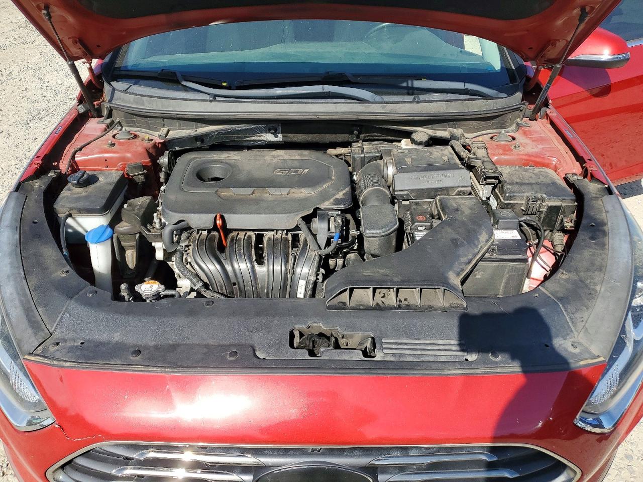 2018 Hyundai Sonata Sel Burgundy vin: 5NPE34AF2JH632185