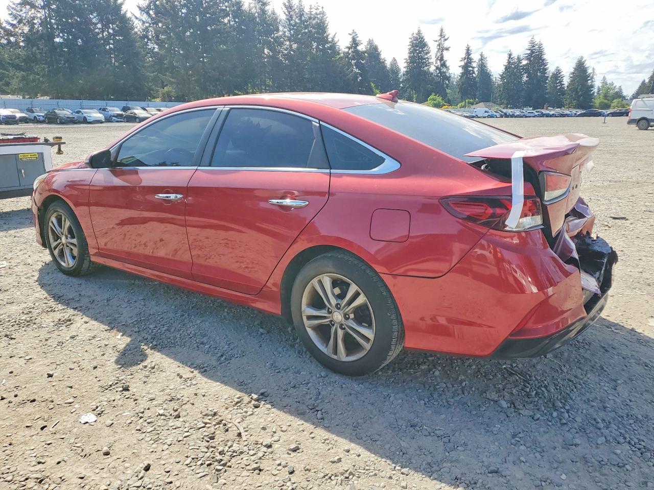 2018 Hyundai Sonata Sel Burgundy vin: 5NPE34AF2JH632185
