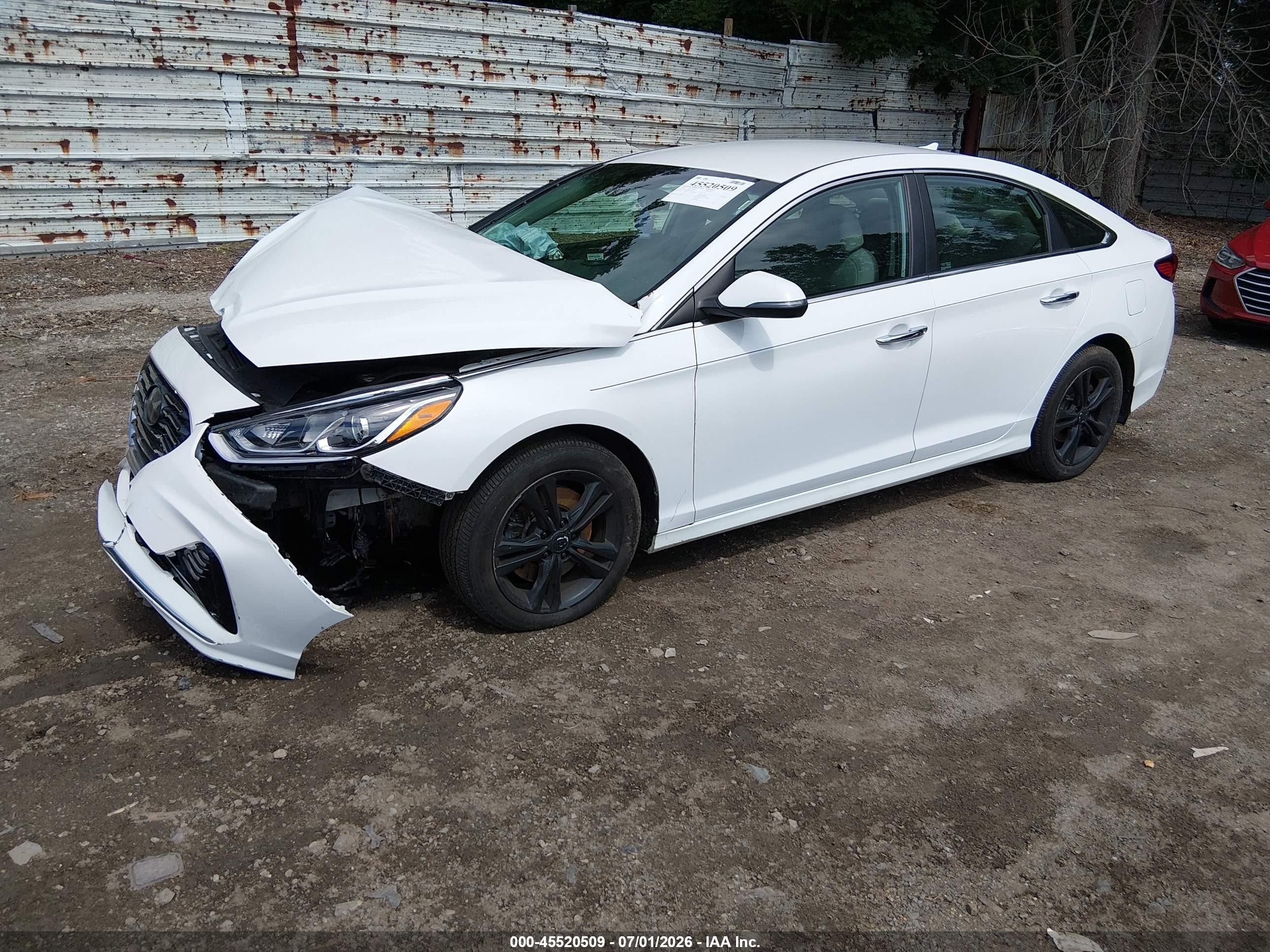 2018 Hyundai Sonata Sel Белый vin: 5NPE34AF2JH642070