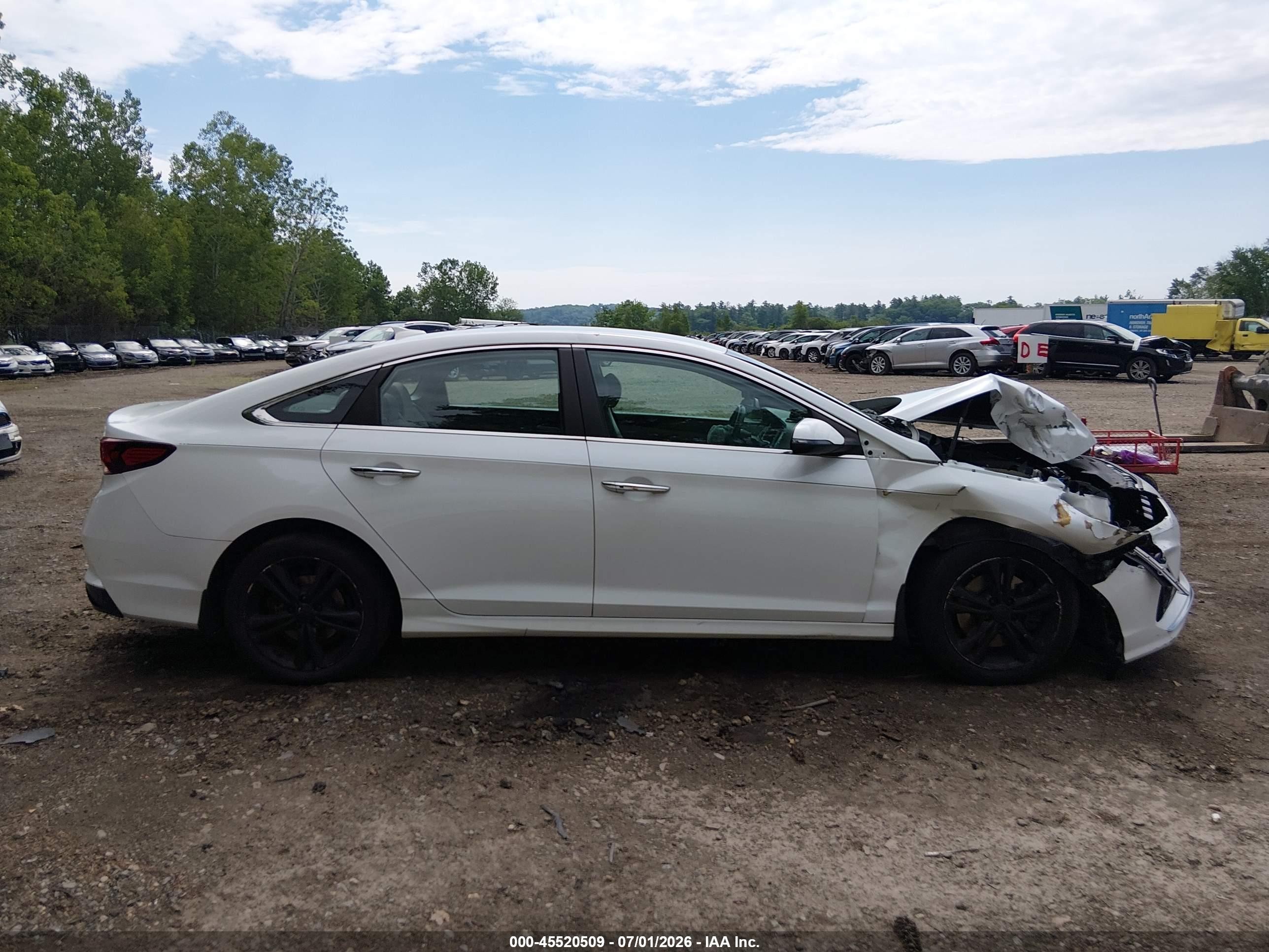 2018 Hyundai Sonata Sel Белый vin: 5NPE34AF2JH642070