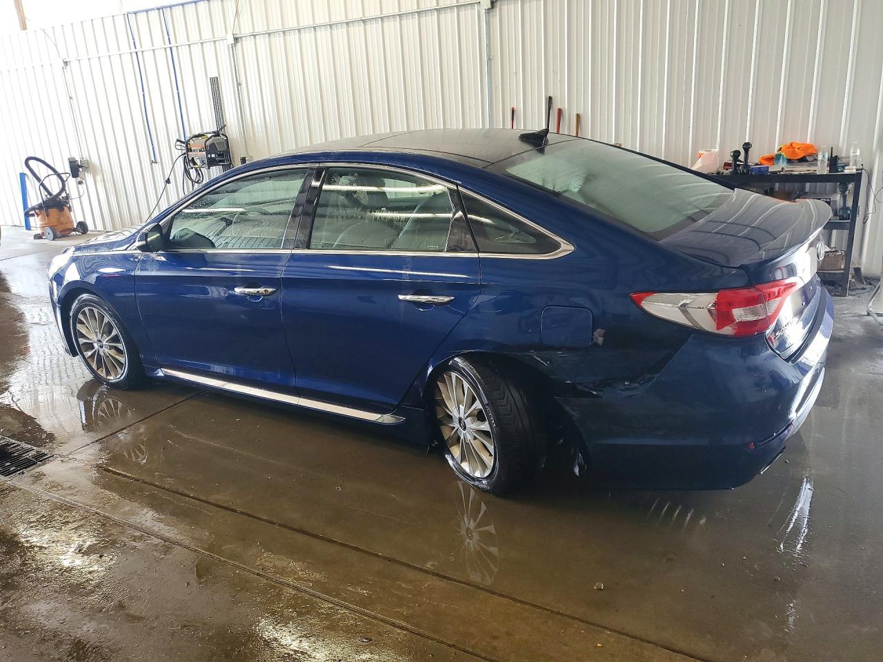 2015 Hyundai Sonata Limited Blue vin: 5NPE34AF3FH018351