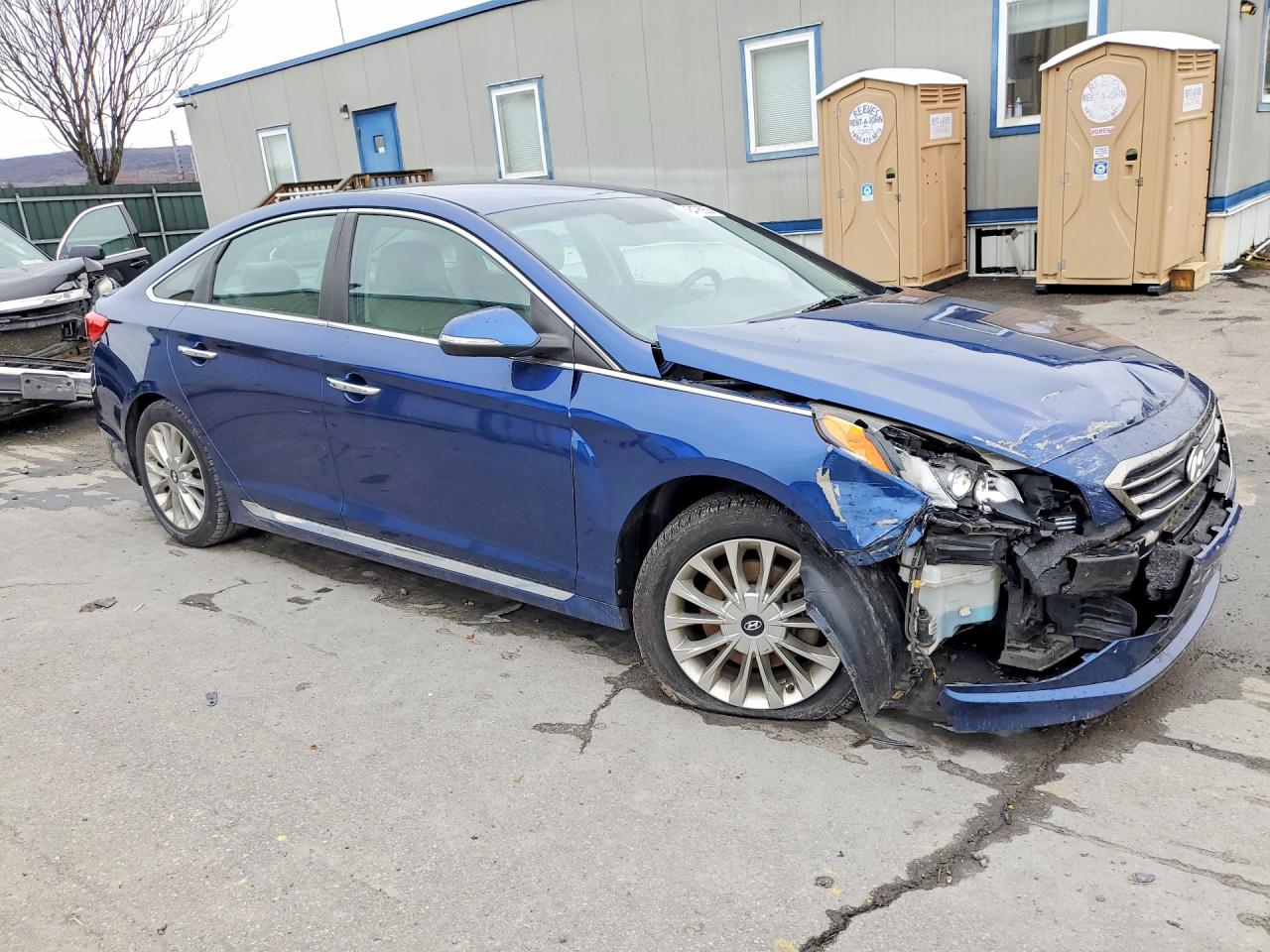 2015 Hyundai Sonata Limited Blue vin: 5NPE34AF3FH027440