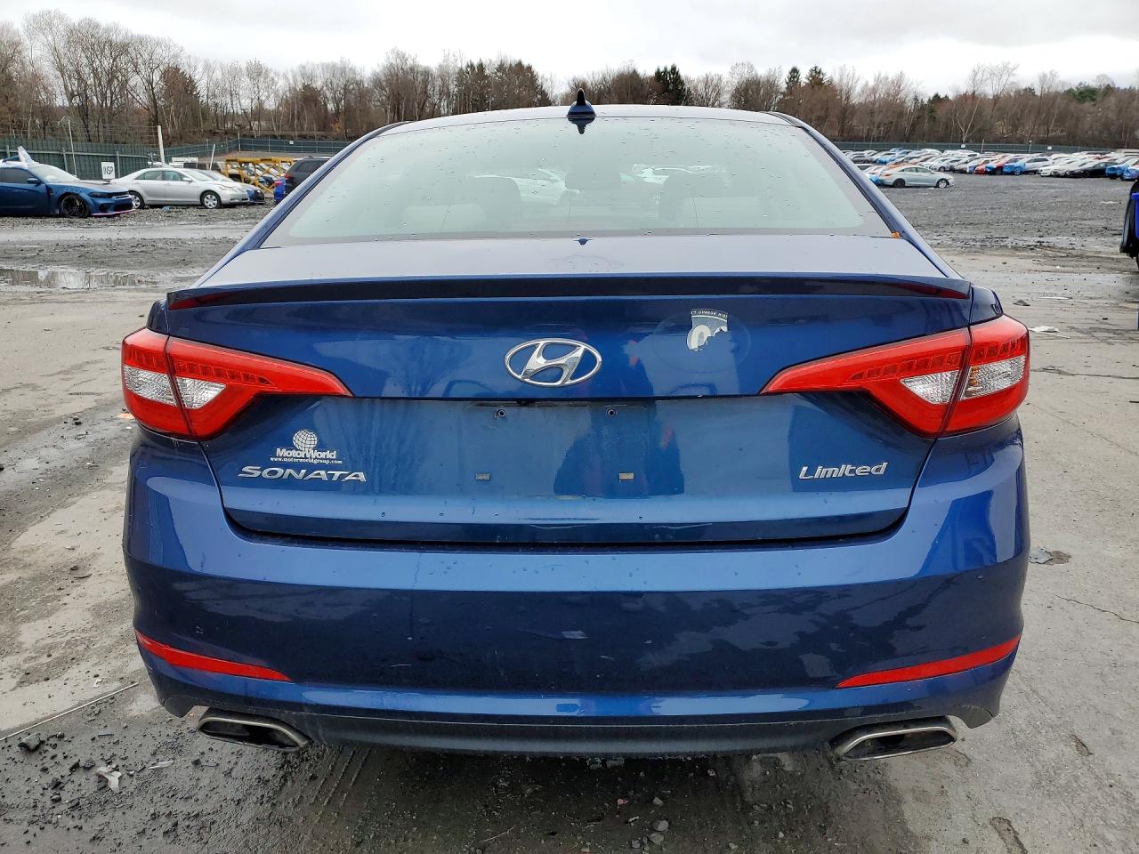 2015 Hyundai Sonata Limited Blue vin: 5NPE34AF3FH027440