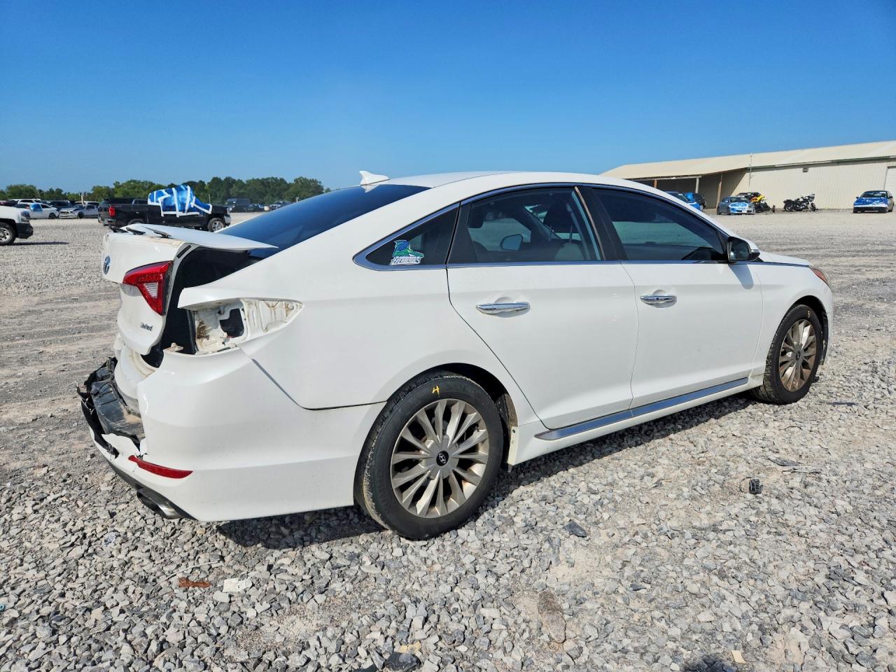 2015 Hyundai Sonata Limited White vin: 5NPE34AF3FH034694