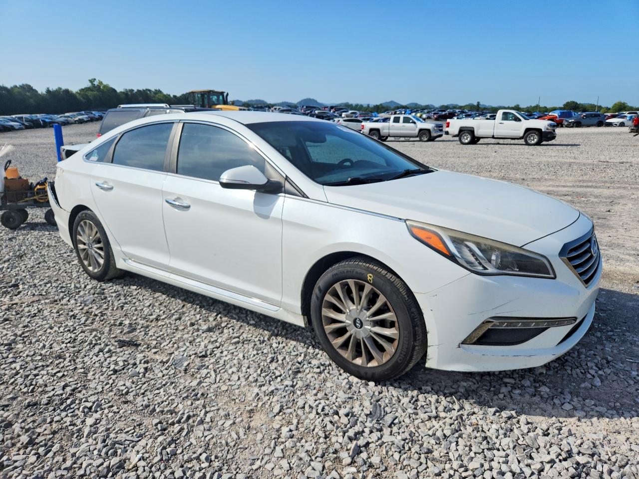 2015 Hyundai Sonata Limited White vin: 5NPE34AF3FH034694