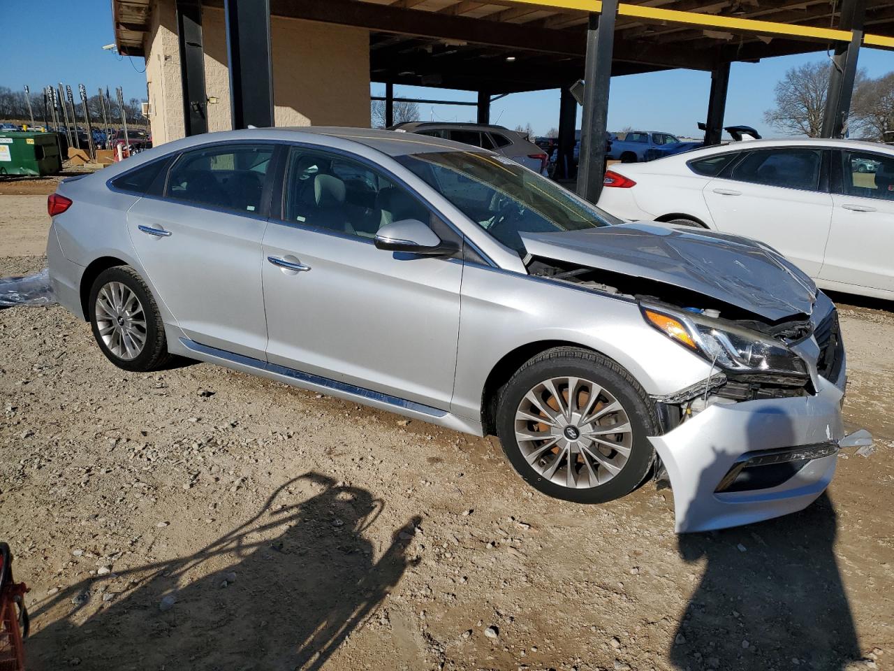 2015 Hyundai Sonata Sport Silver vin: 5NPE34AF3FH035425