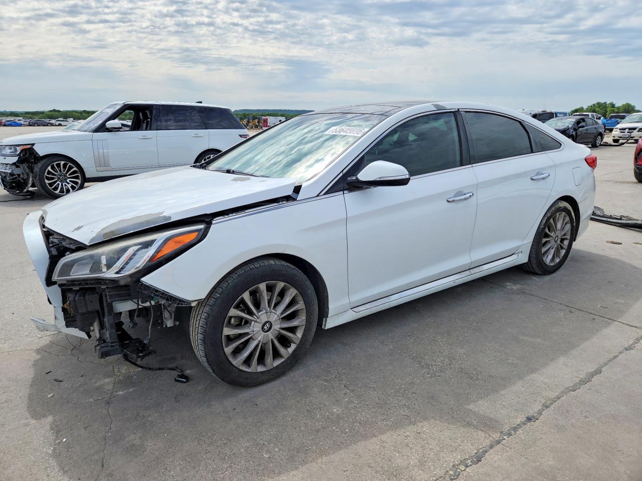 2015 Hyundai Sonata Limited White vin: 5NPE34AF3FH036395