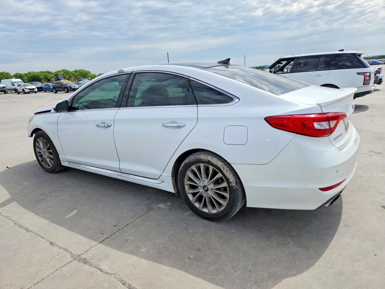 2015 Hyundai Sonata Limited White vin: 5NPE34AF3FH036395