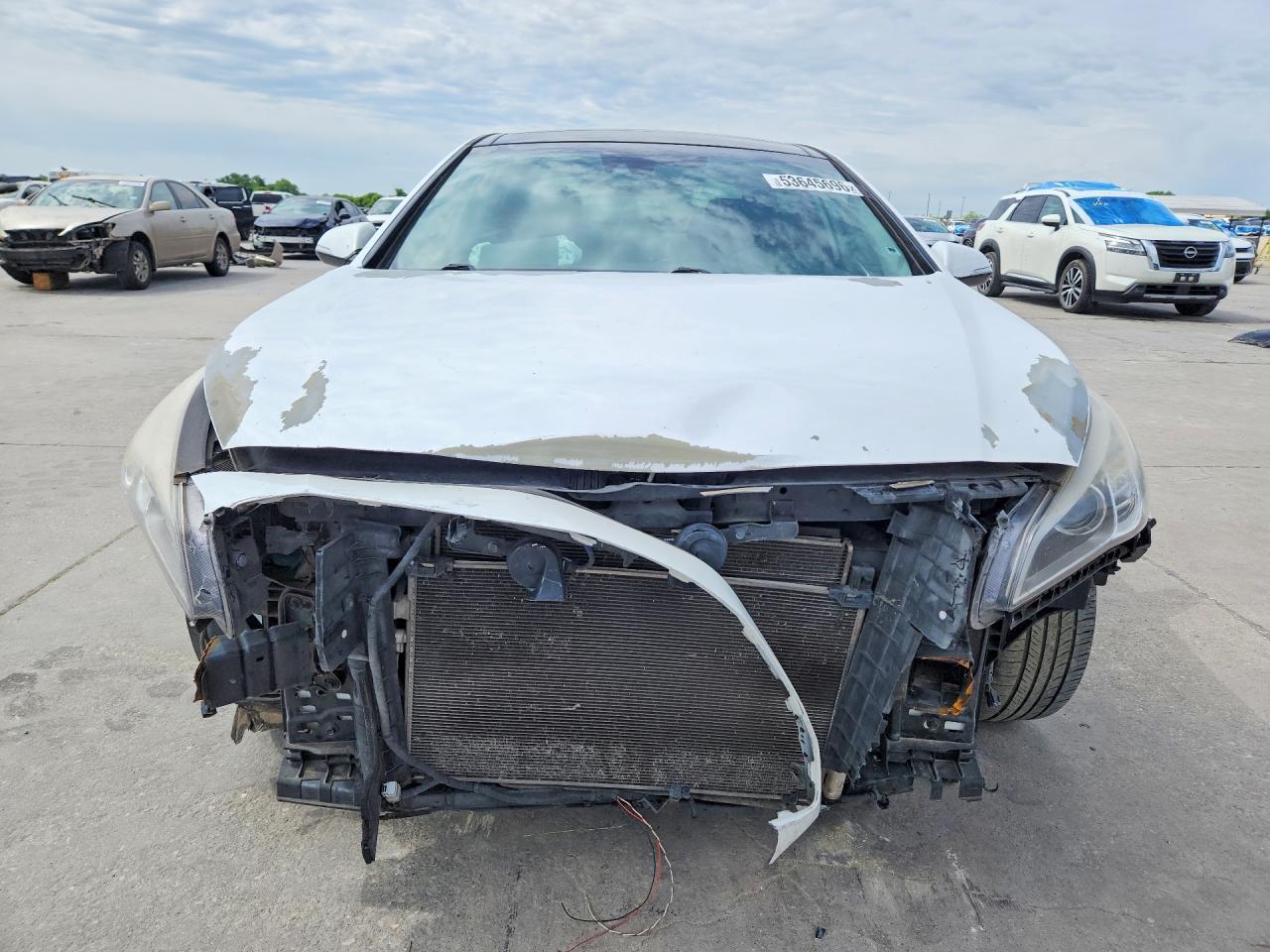 2015 Hyundai Sonata Limited White vin: 5NPE34AF3FH036395