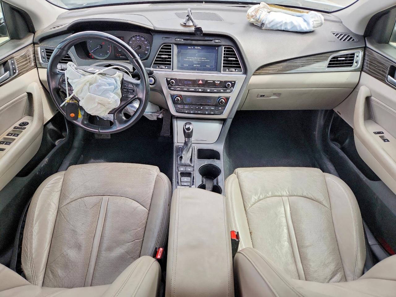 2015 Hyundai Sonata Limited White vin: 5NPE34AF3FH036395