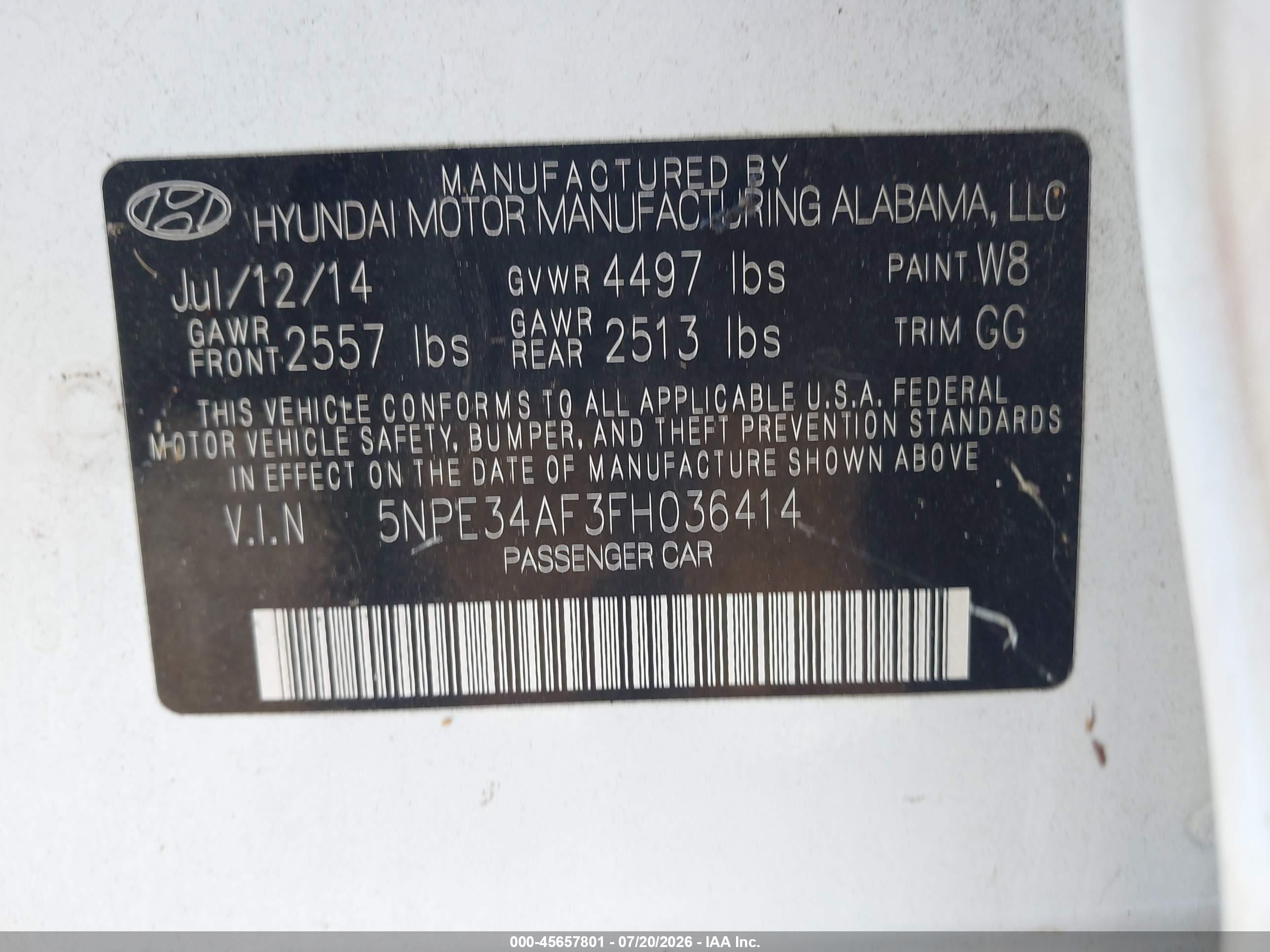 2015 Hyundai Sonata Limited White vin: 5NPE34AF3FH036414