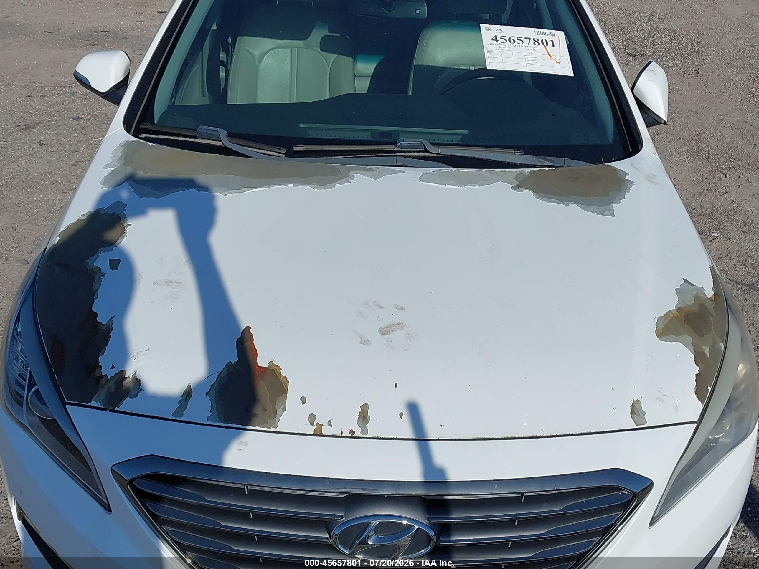 2015 Hyundai Sonata Limited White vin: 5NPE34AF3FH036414