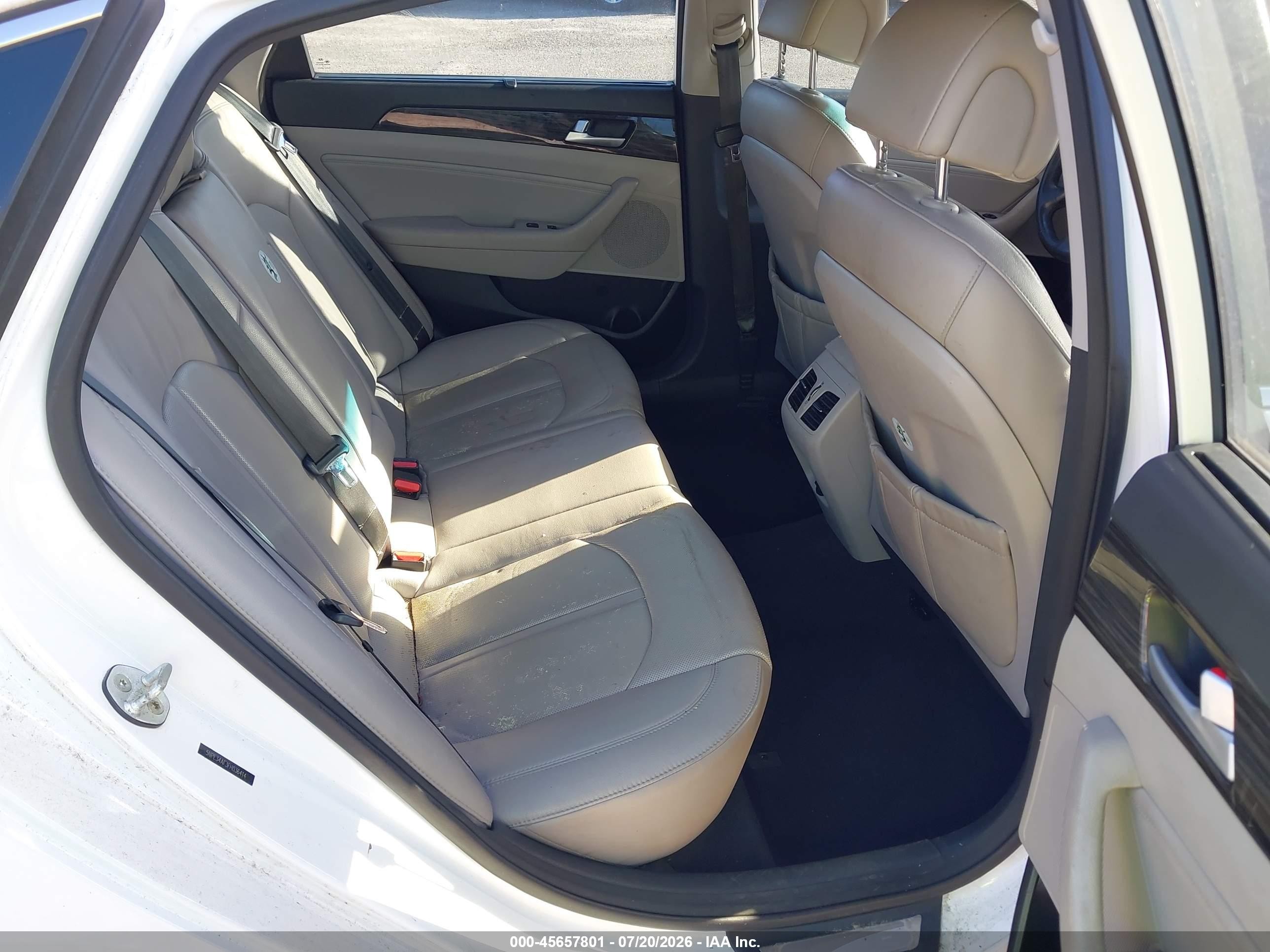 2015 Hyundai Sonata Limited White vin: 5NPE34AF3FH036414