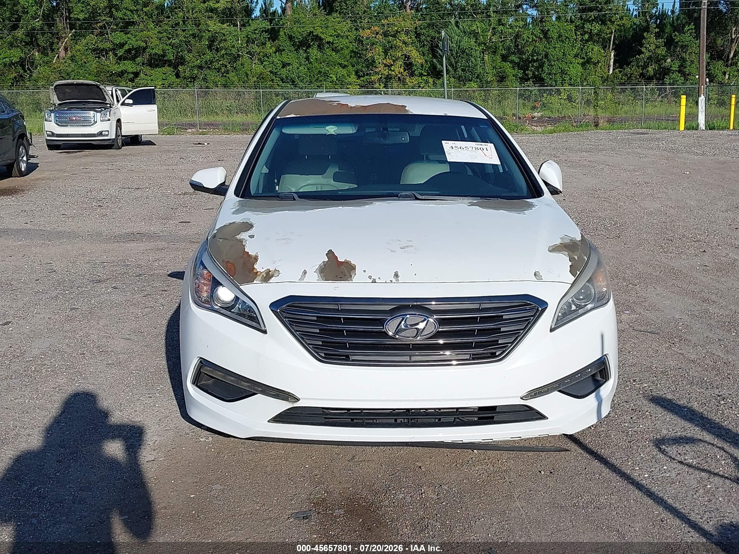 2015 Hyundai Sonata Limited White vin: 5NPE34AF3FH036414