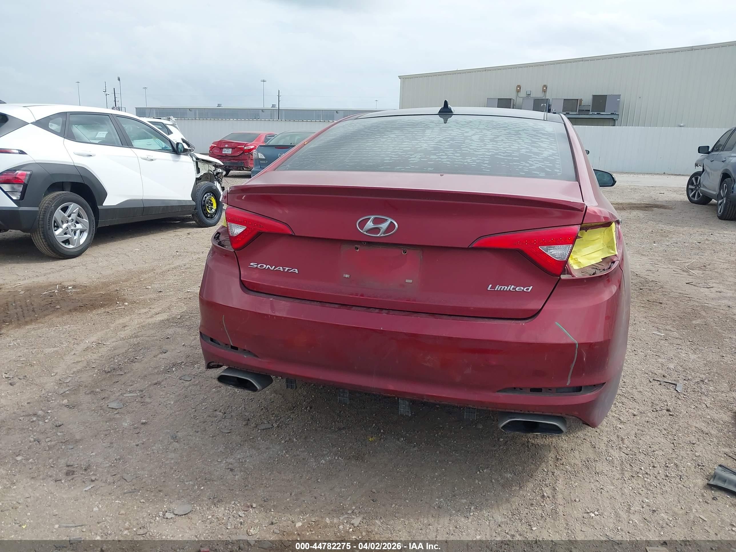 2015 Hyundai Sonata Limited Maroon vin: 5NPE34AF3FH047669