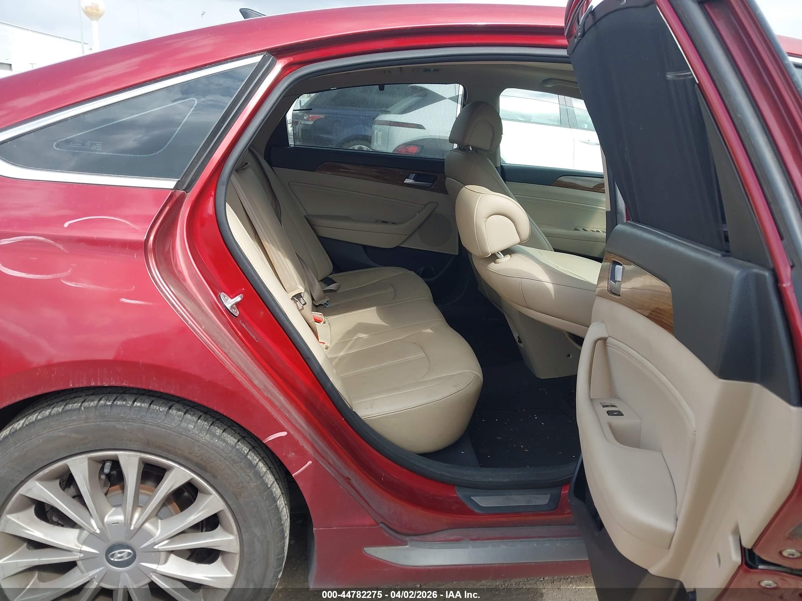 2015 Hyundai Sonata Limited Maroon vin: 5NPE34AF3FH047669