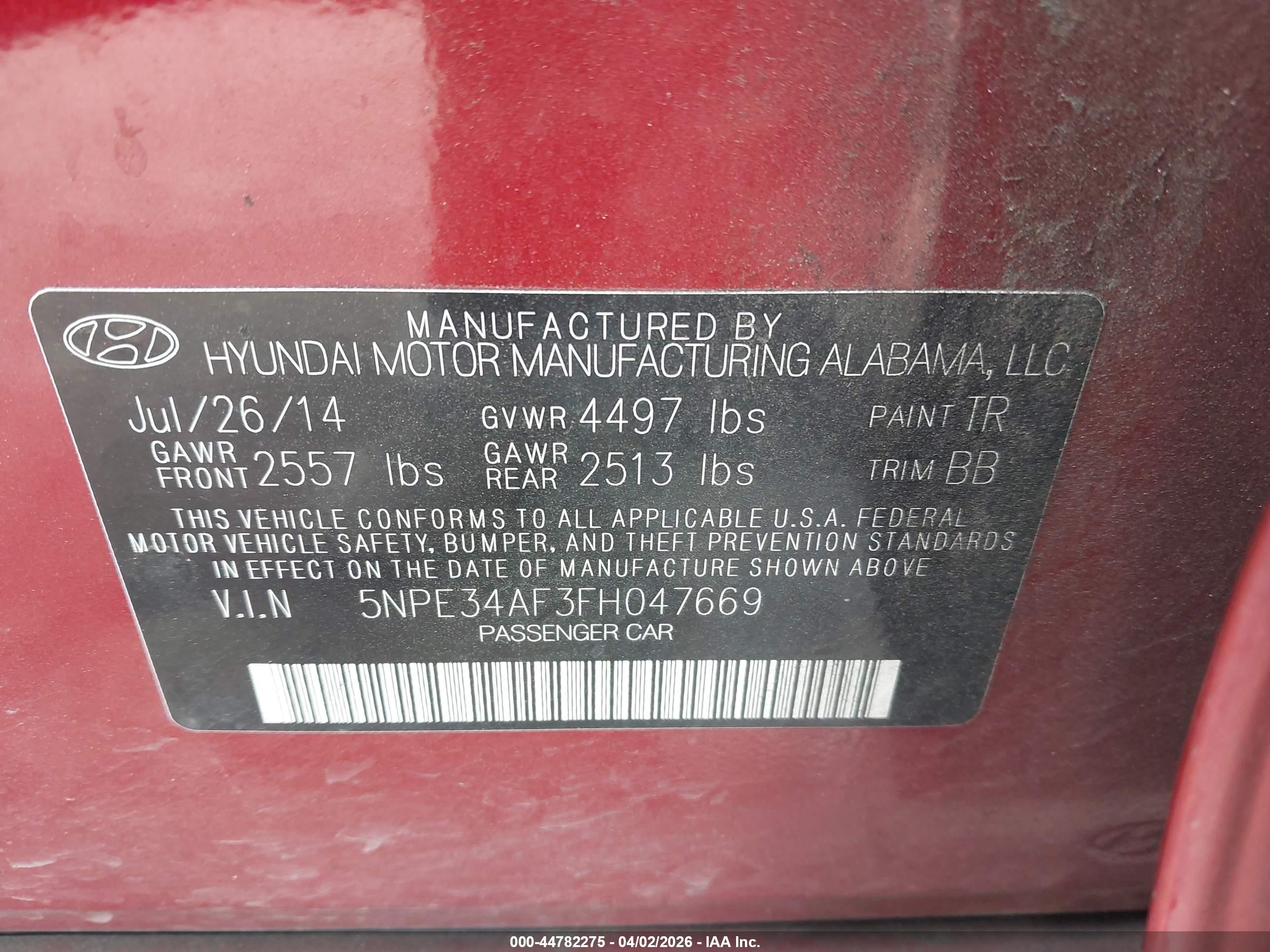 2015 Hyundai Sonata Limited Maroon vin: 5NPE34AF3FH047669