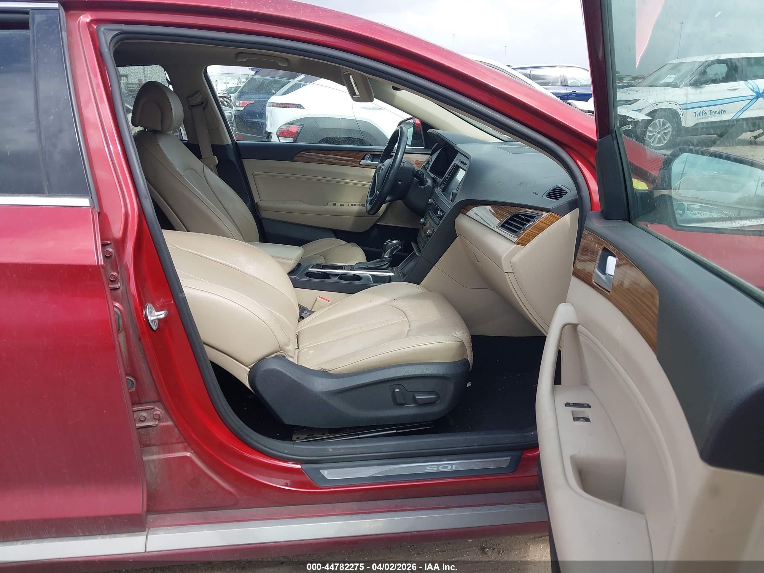 2015 Hyundai Sonata Limited Maroon vin: 5NPE34AF3FH047669