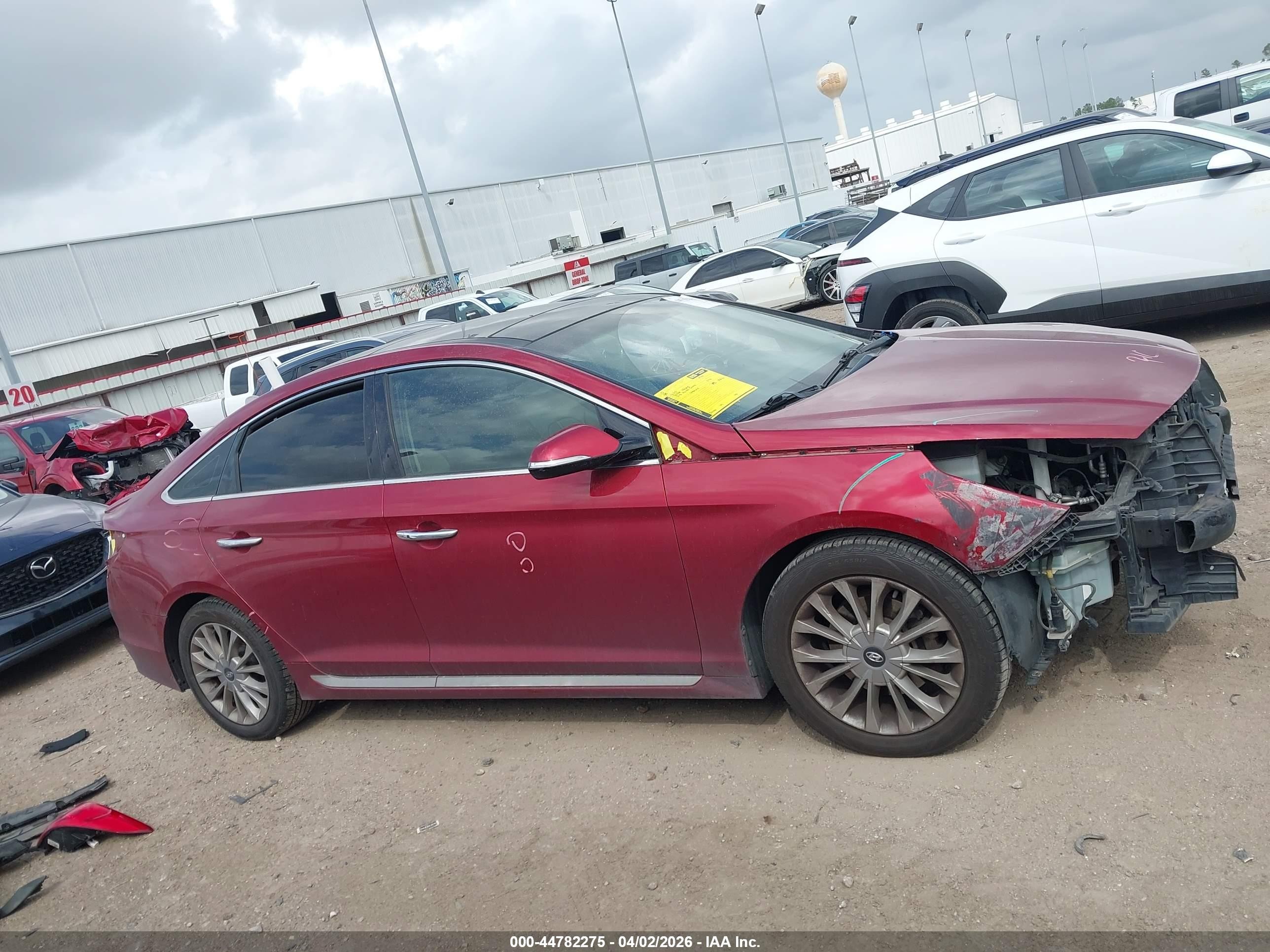2015 Hyundai Sonata Limited Maroon vin: 5NPE34AF3FH047669