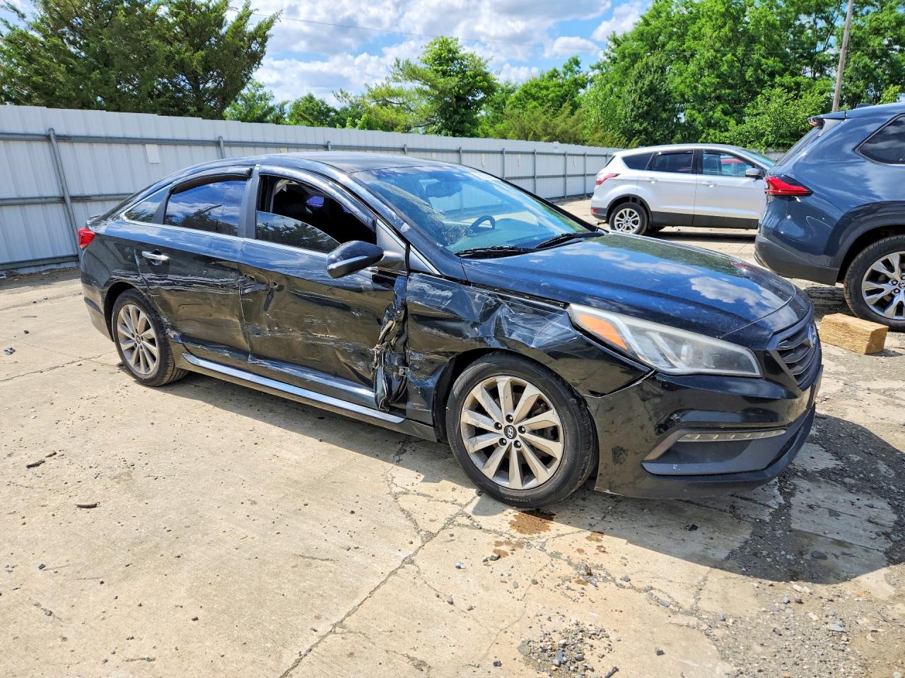 2015 Hyundai Sonata Sport Black vin: 5NPE34AF3FH048210