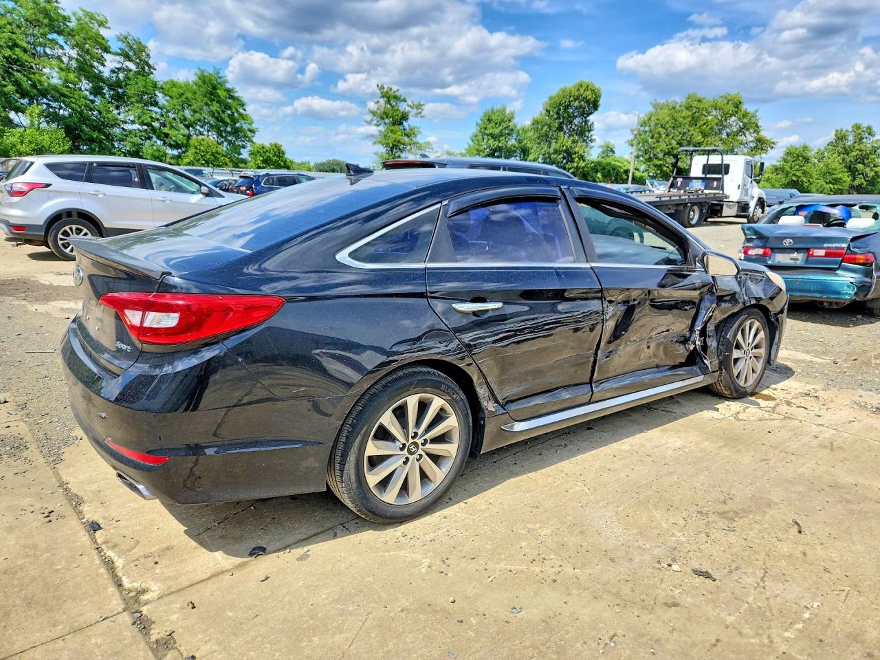 2015 Hyundai Sonata Sport Black vin: 5NPE34AF3FH048210