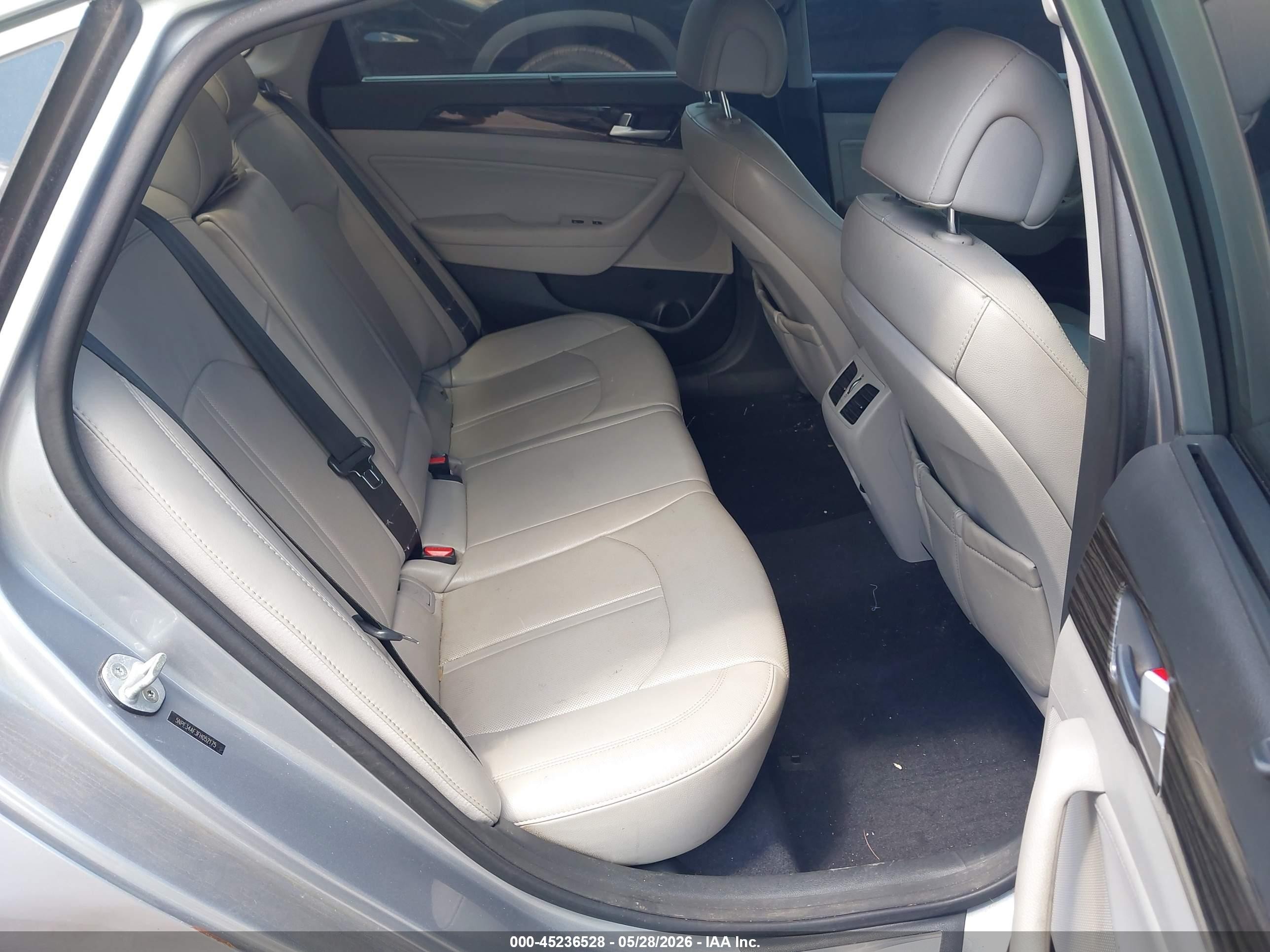 2015 Hyundai Sonata Limited Silver vin: 5NPE34AF3FH052175