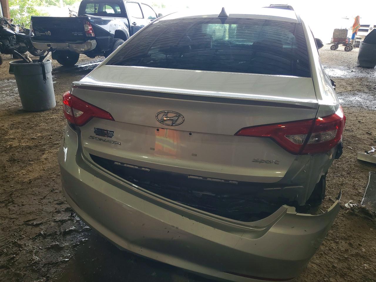 2015 Hyundai Sonata Sport Silver vin: 5NPE34AF3FH061748