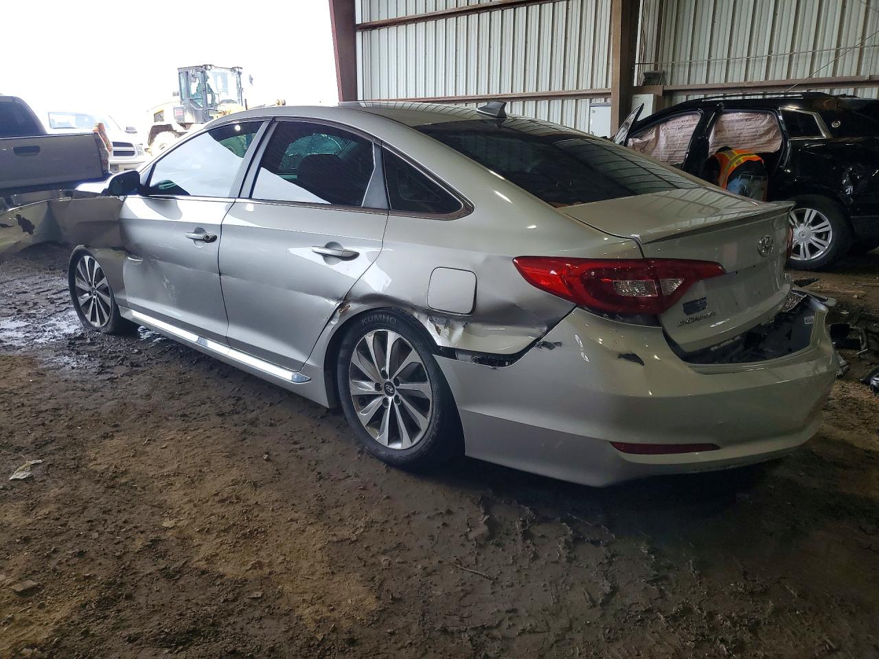 2015 Hyundai Sonata Sport Silver vin: 5NPE34AF3FH061748
