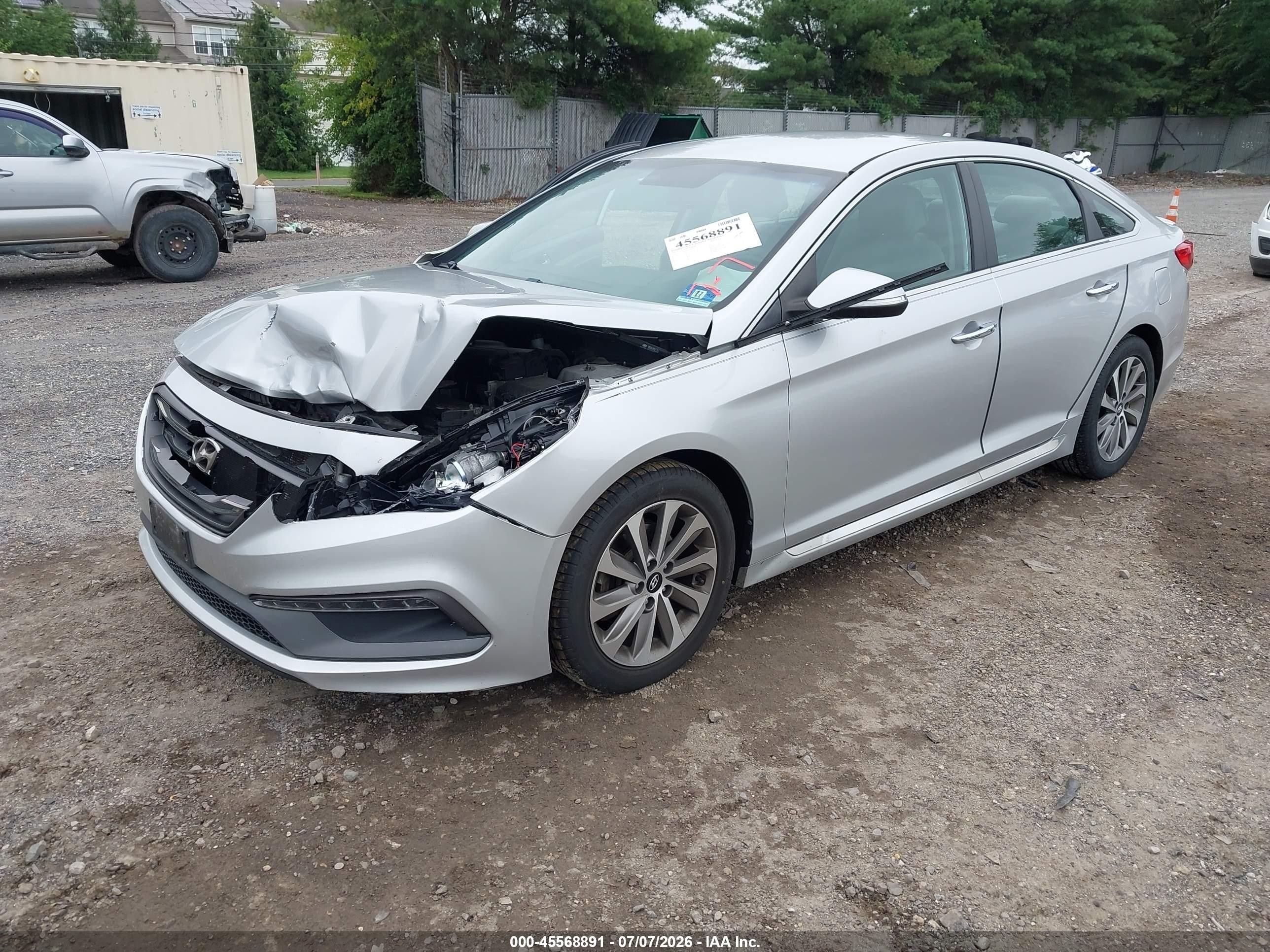 2015 Hyundai Sonata Sport Серебряный vin: 5NPE34AF3FH064455