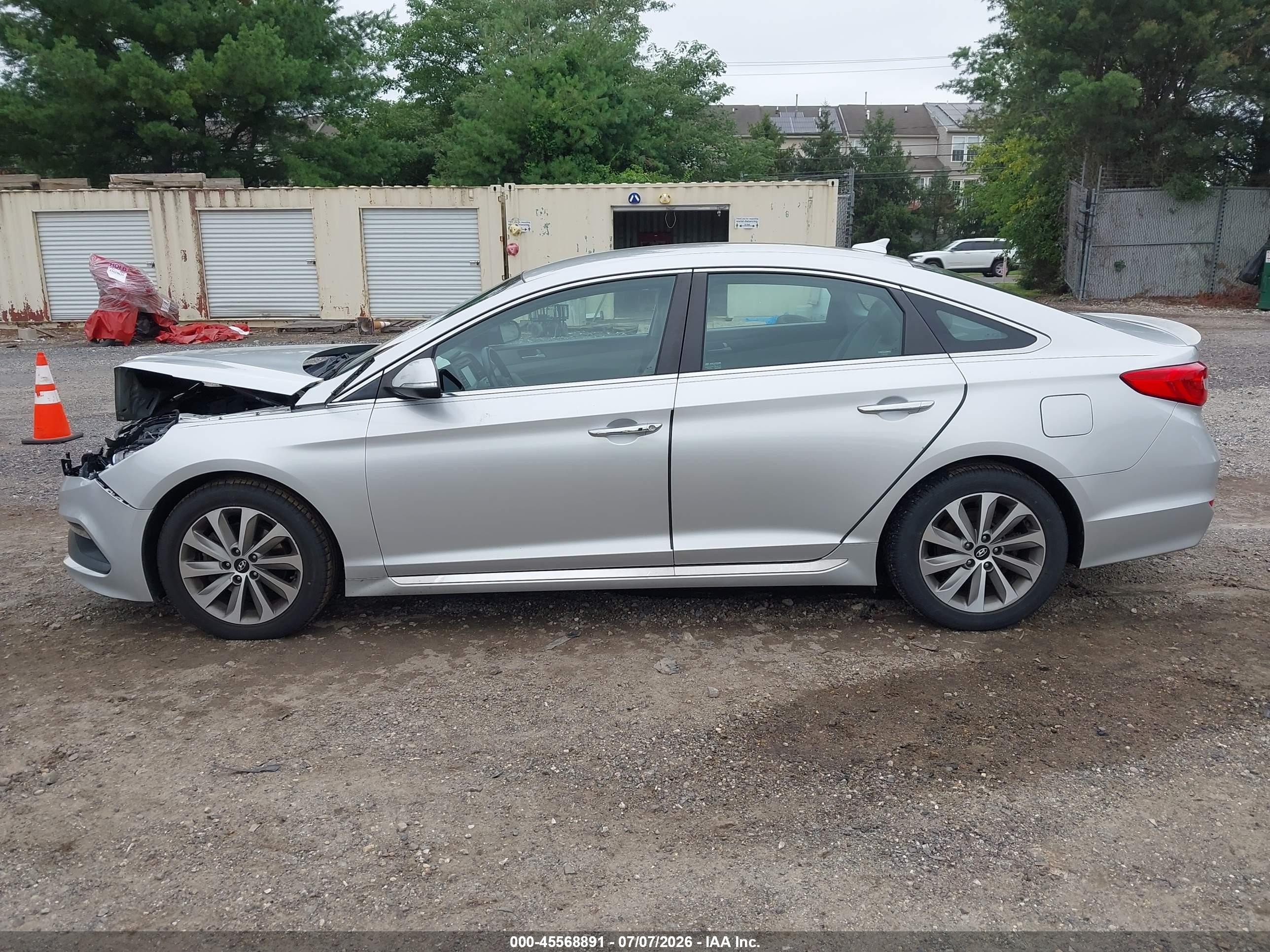 2015 Hyundai Sonata Sport Серебряный vin: 5NPE34AF3FH064455
